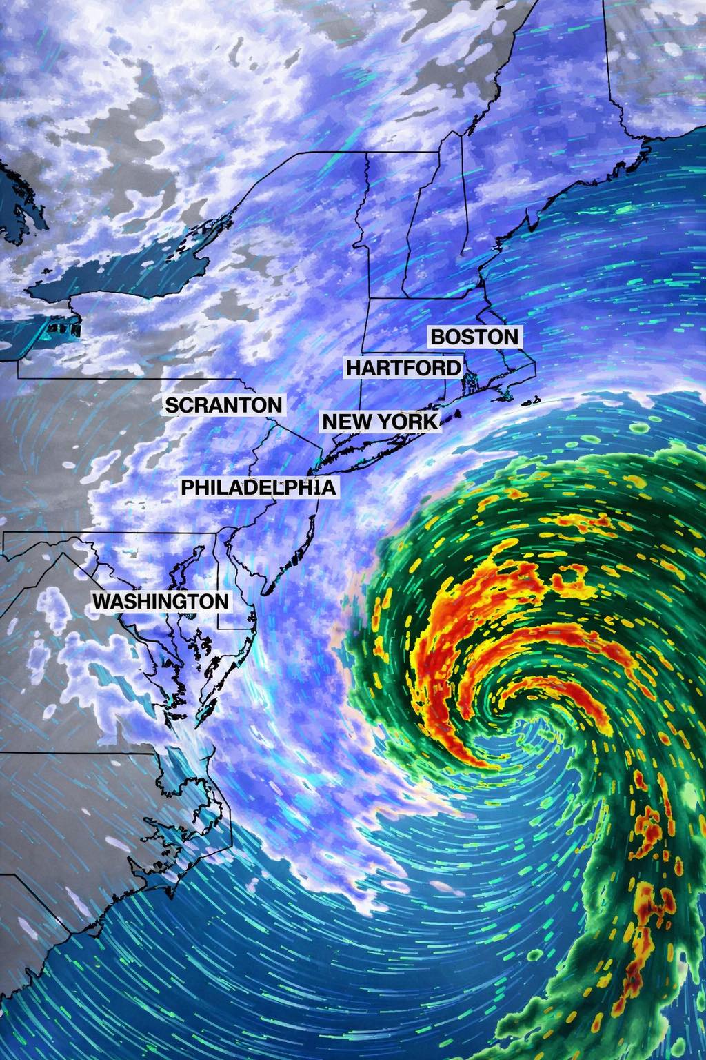 Meanwhile - BREAKING: Amazing live look at the 1,200 mile wide Nor ...
