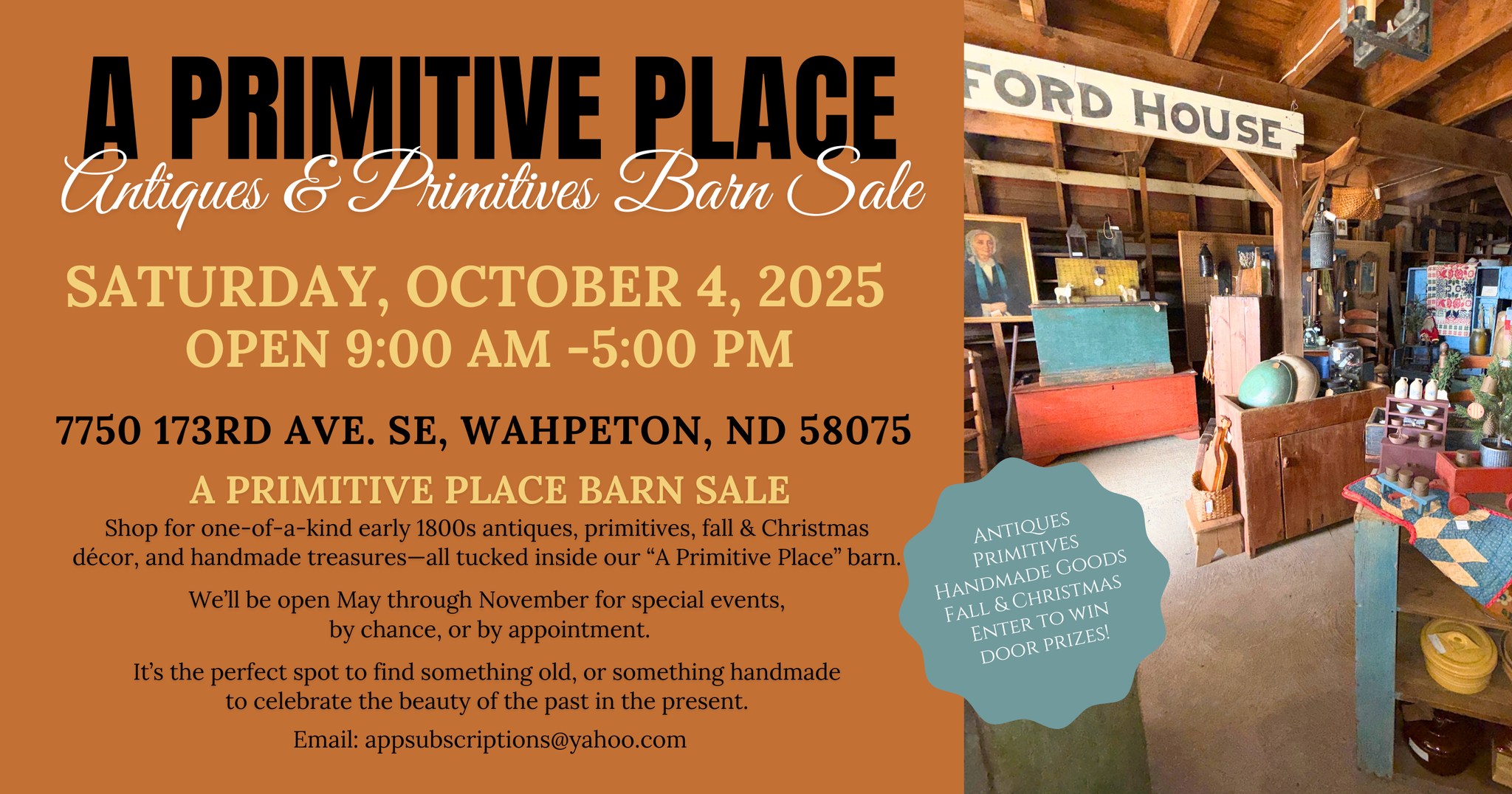 A Primitive - A Primitive Place Barn Opening: From Past to Present We ...