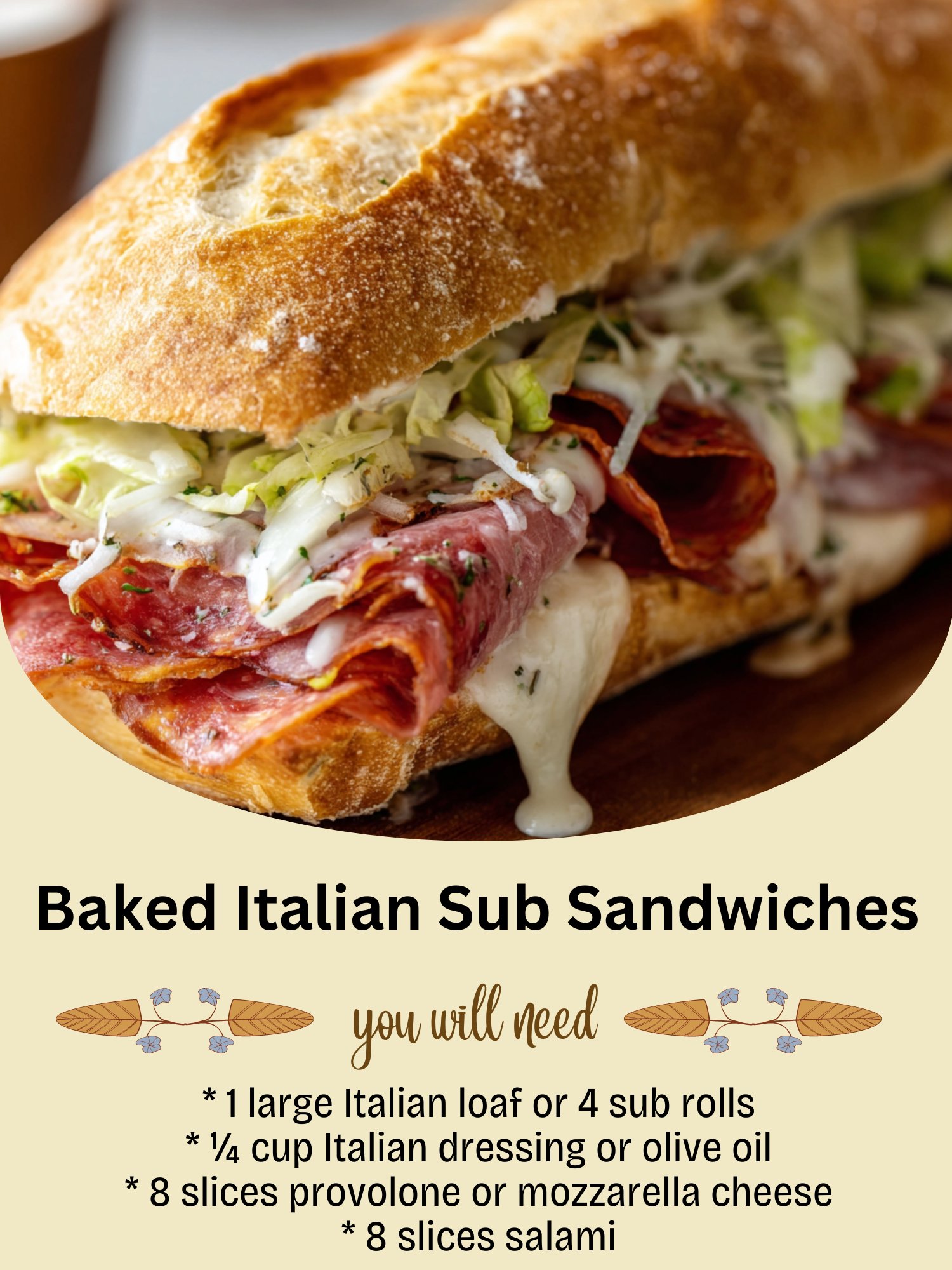 Grandma’s - 🇮🇹🥖 Baked Italian Sub Sandwiches 🧀🔥 Hot, cheesy, and packed