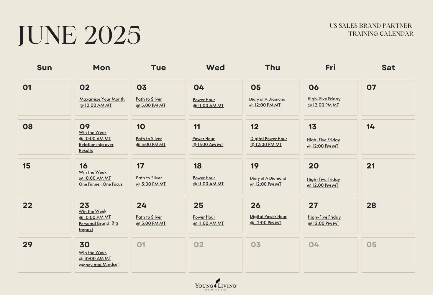 YL - 📅 June Call Calendar is Here! ☀️ We’re excited to share this month ...