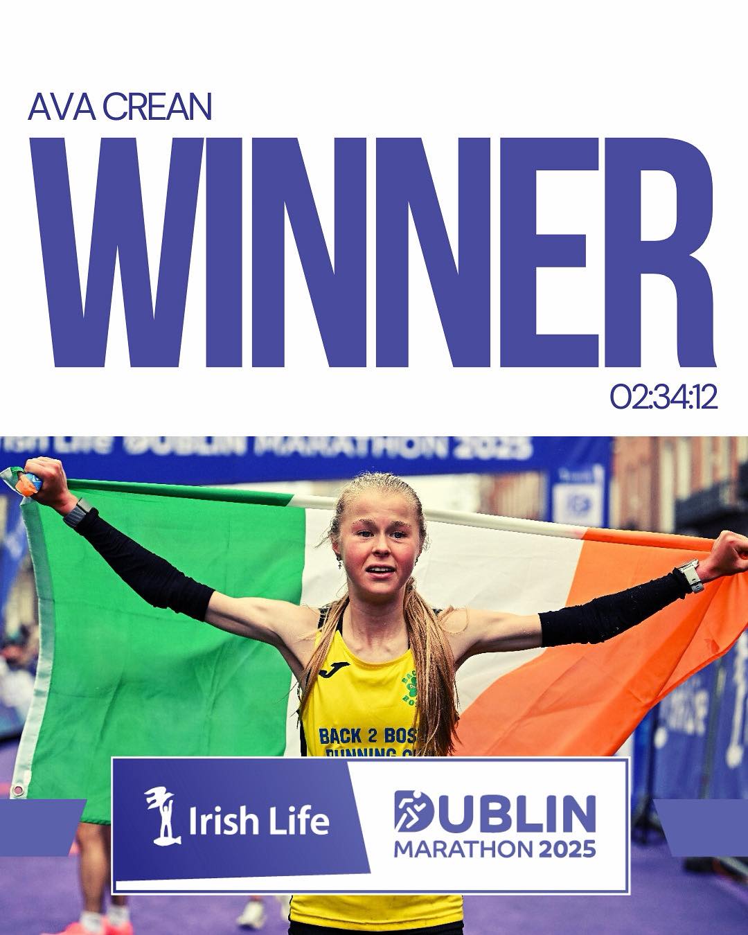 Irish - Our 2025 National Marathon Champion in the women’s field at the ...