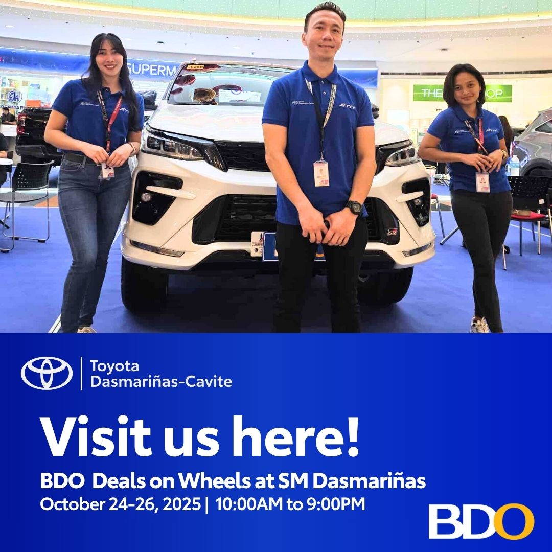 Toyota - BDO Deals on Wheels is back — and Toyota Dasmariñas is driving ...