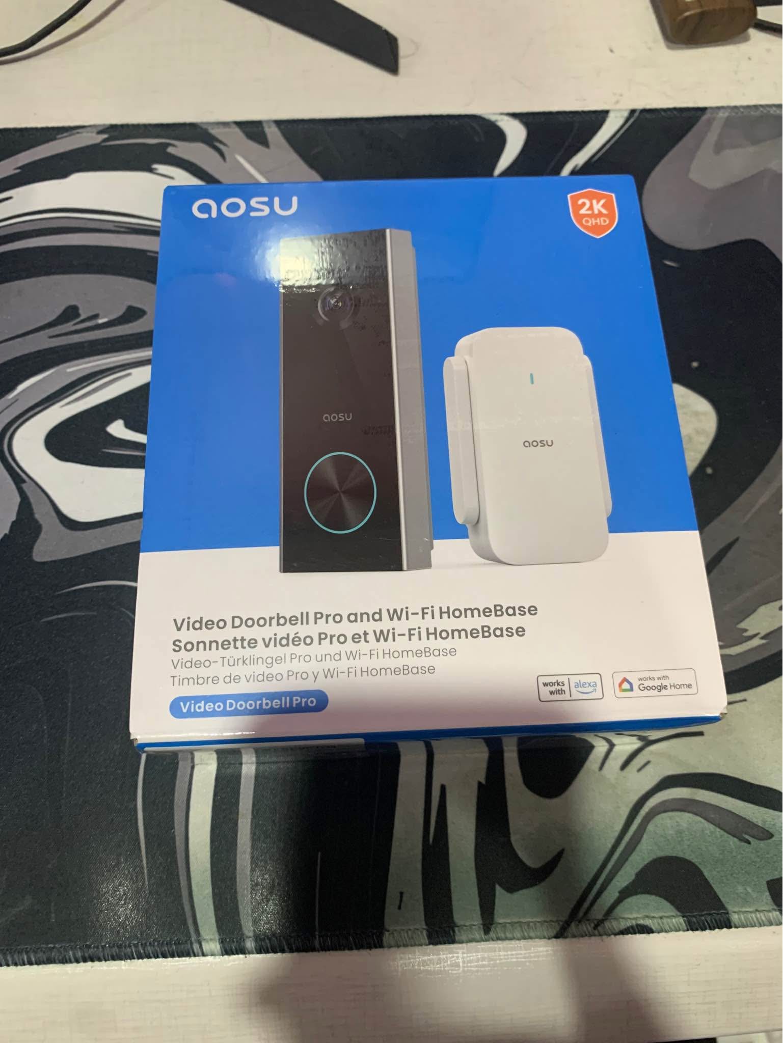 AOSU Video Doorbell Pro and Wi-Fi Hom（SolarCam D1 Classic Kit + 