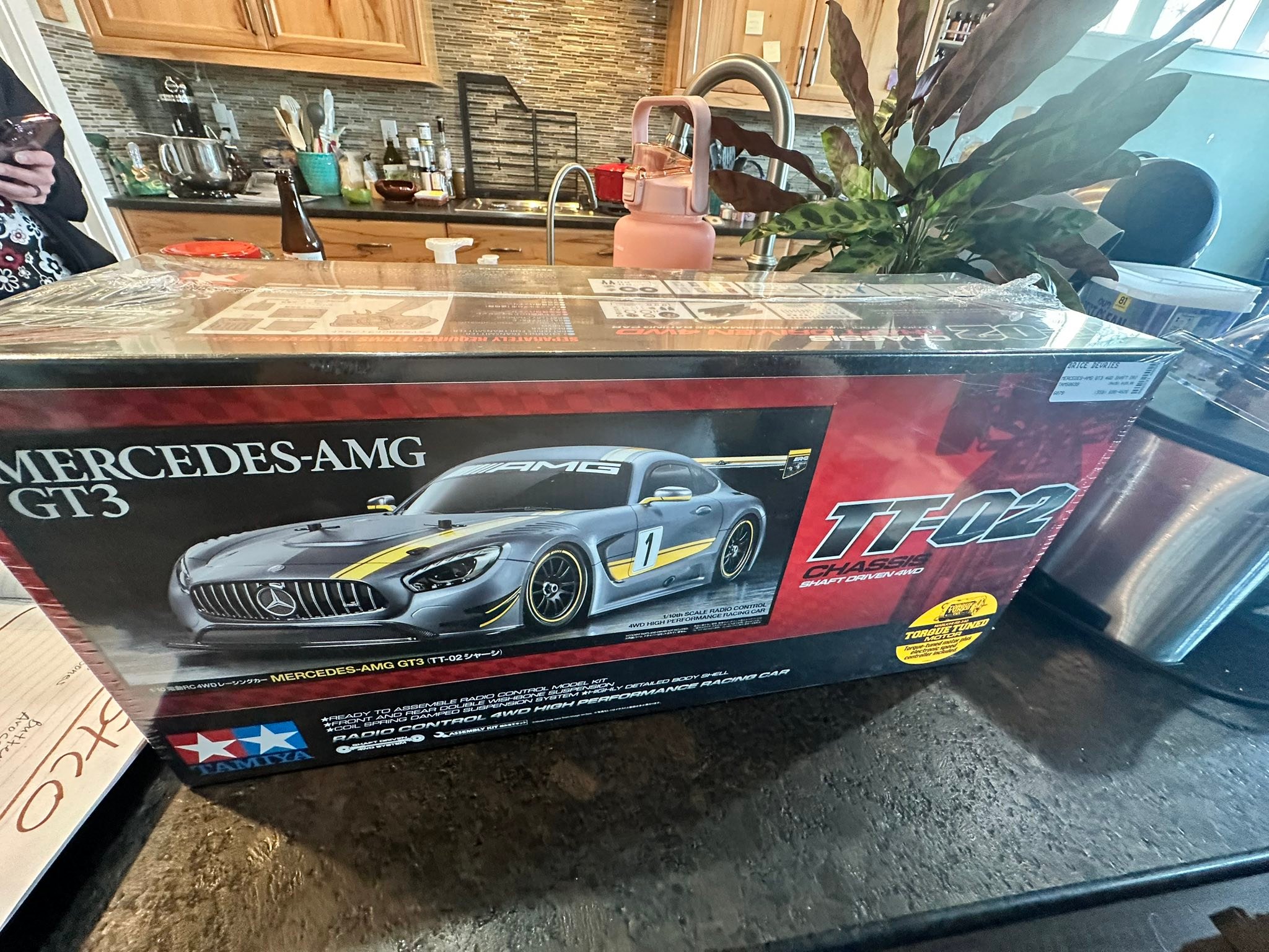 Tamiya TT-02 Mercedes-AMG GT3 kit unboxing