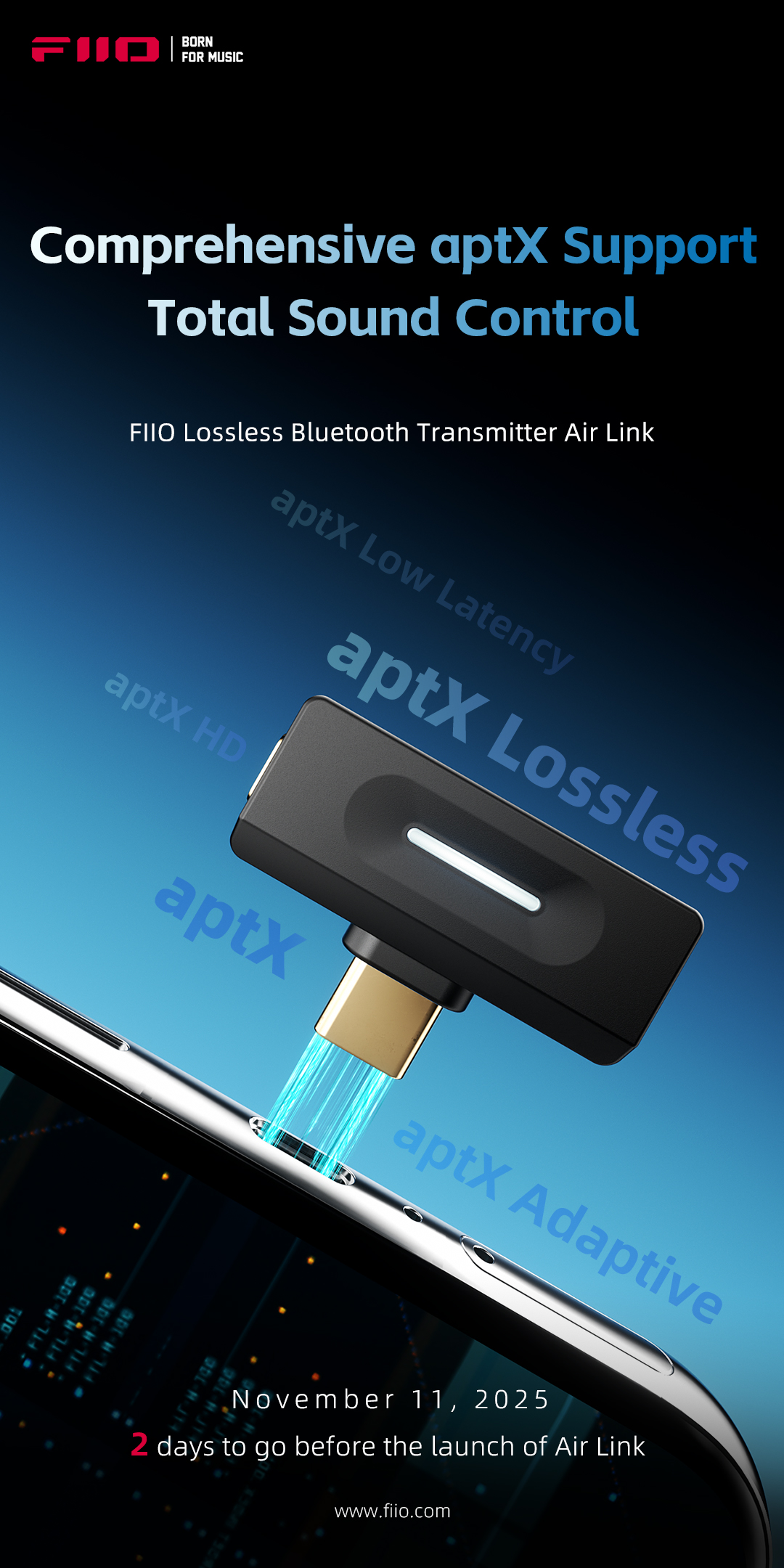FiiO Air Link lossless Bluetooth transmitter released