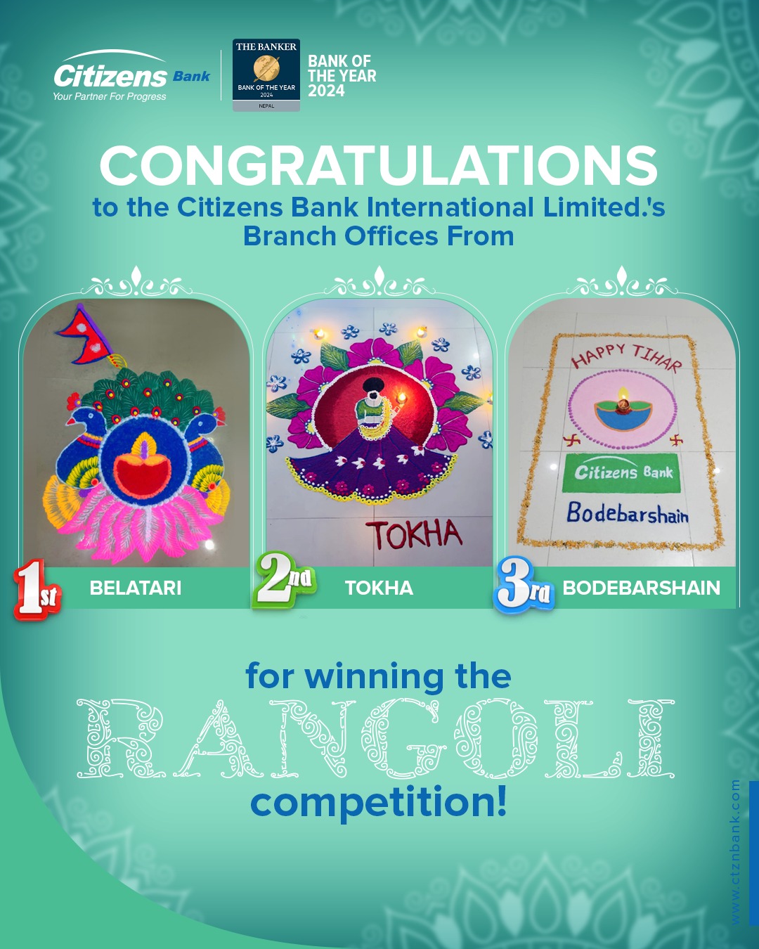Citizens - Congratulations to the Rangoli Competition Winners! 🏆 # ...