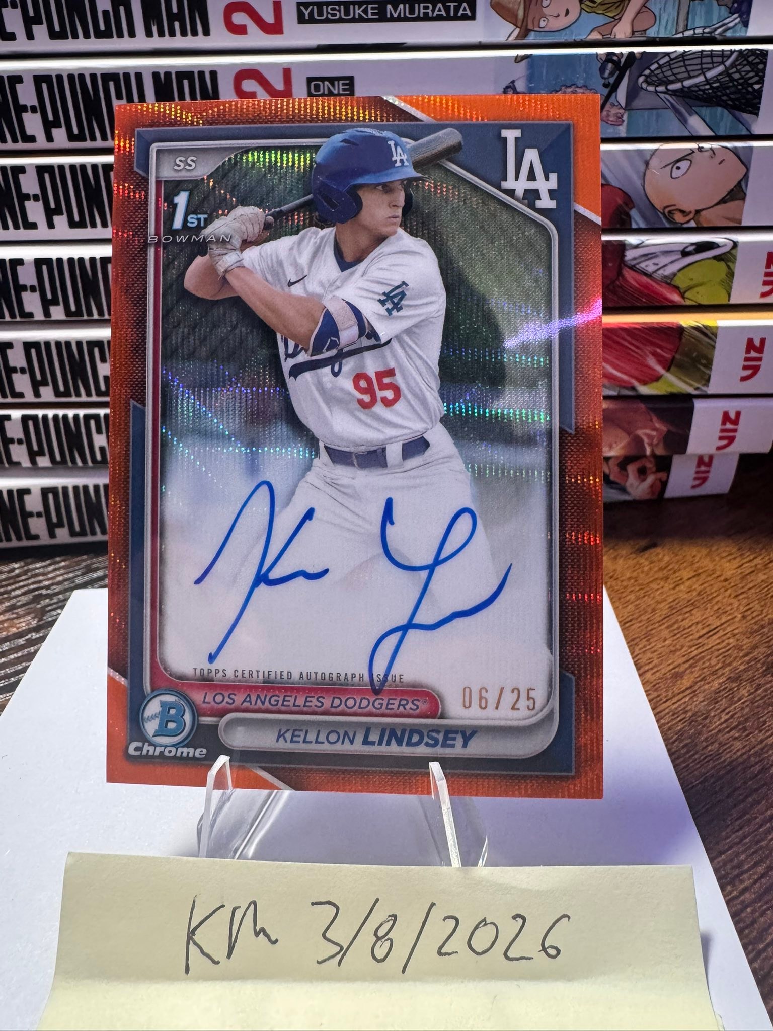 Kellon Lindsey Bowman baseball card for sale