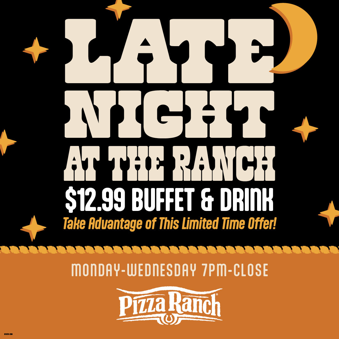 Pizza Ranch - What's square-sliced with sauce on the top? . . Our NEW ...
