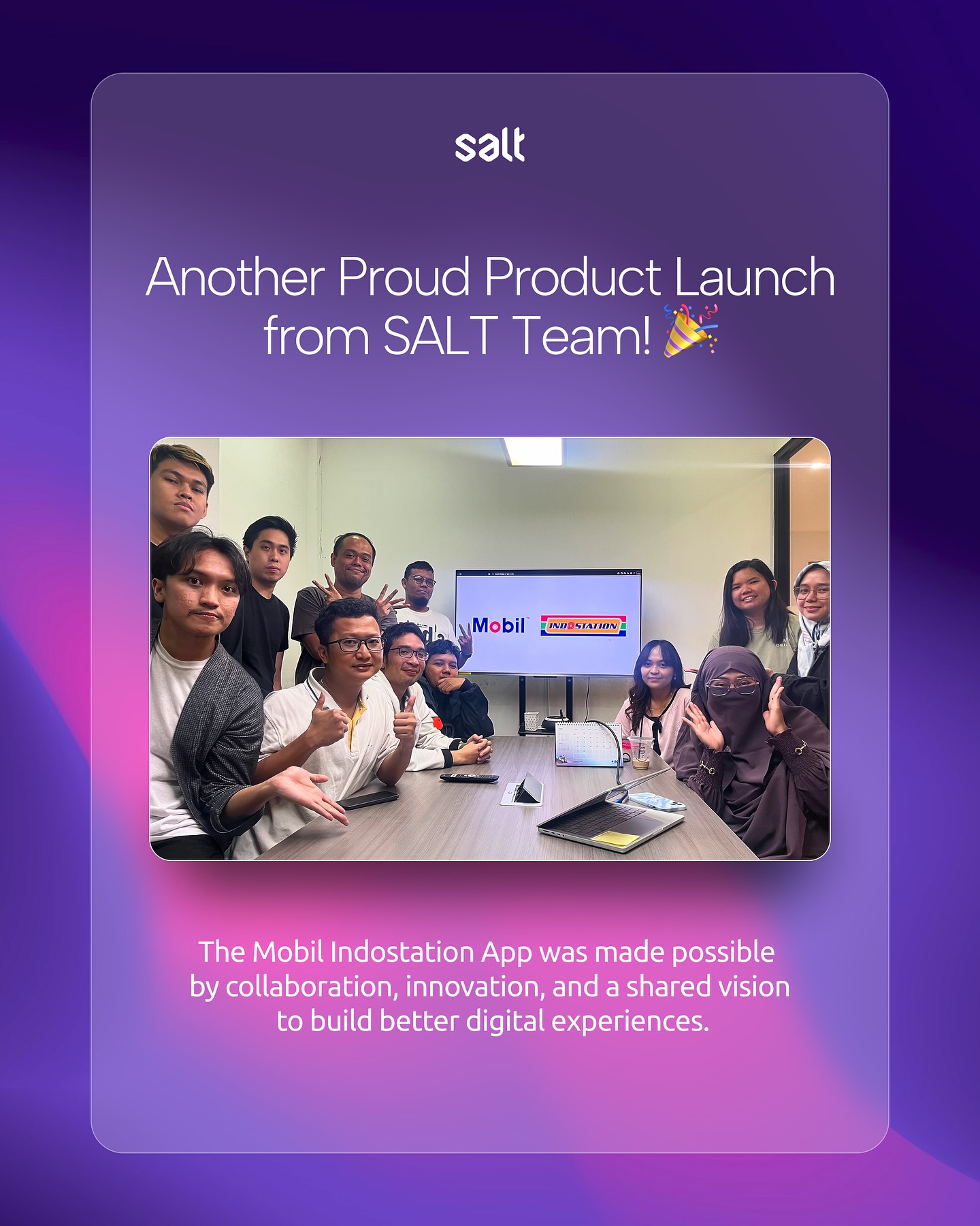 SALT - Cheers to the team behind the Mobil Indostation App! 🎊 A ...