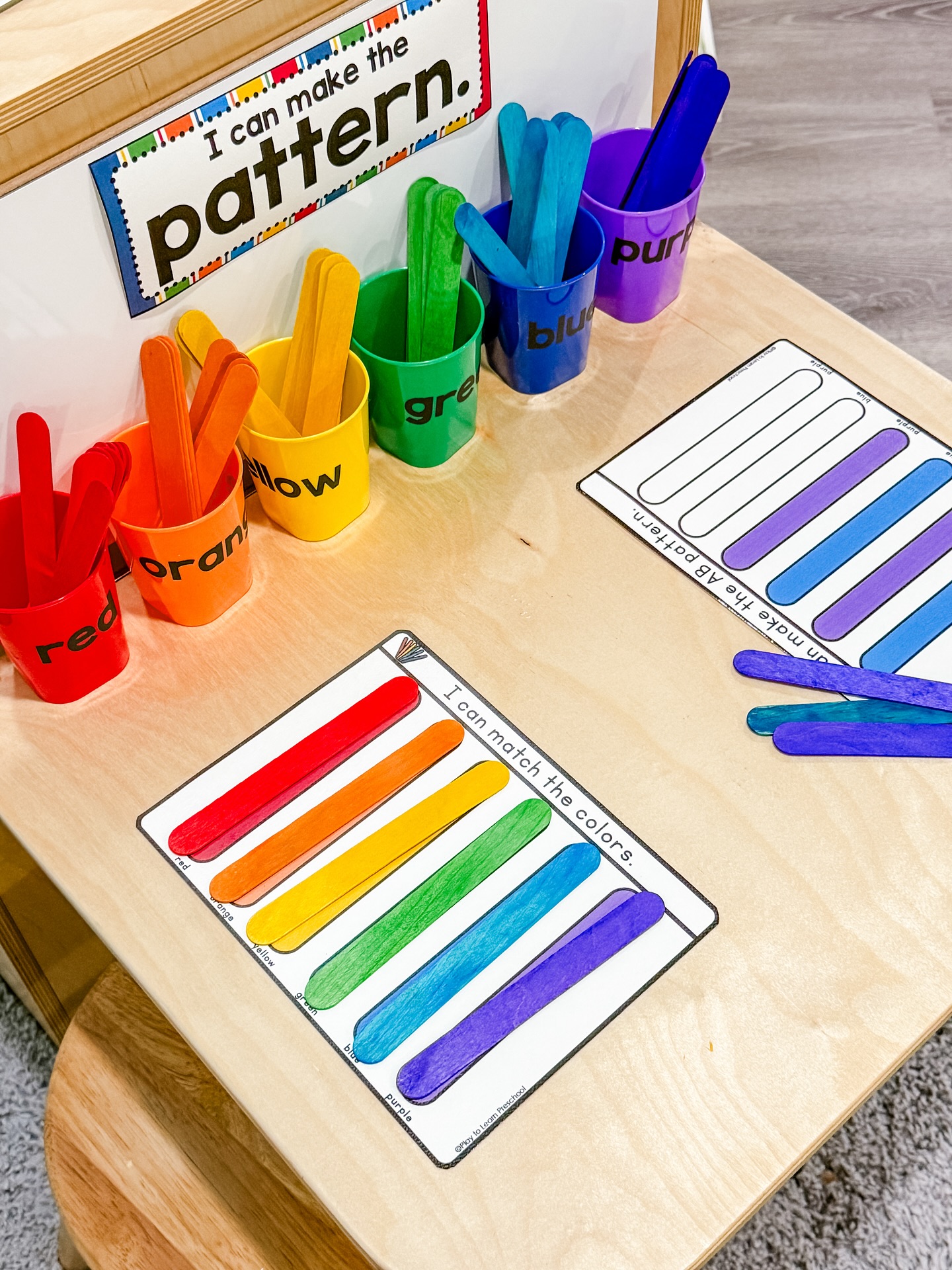 Play - Math Center – Sorting, matching, and patterning with colorful ...