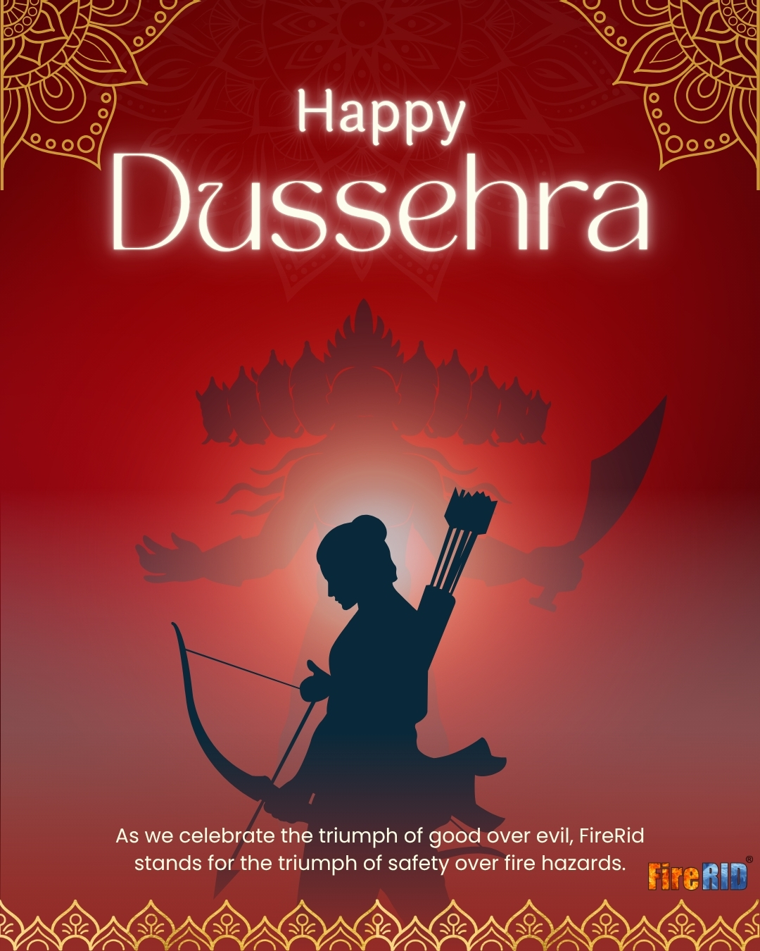 Fire - Happy Dussehra 2025 | Celebrating the Triumph of Good over Evil ...