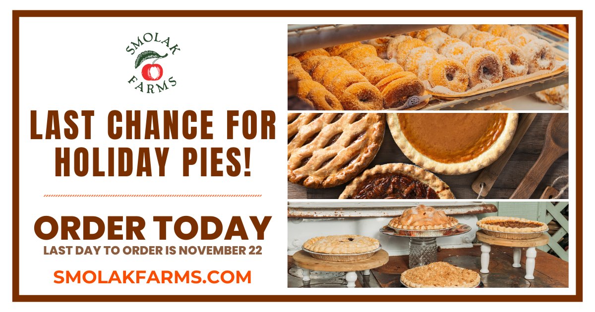 Smolak Farms - 🦃🥧 Thanksgiving Alert: Last Call! Today’s... | Facebook