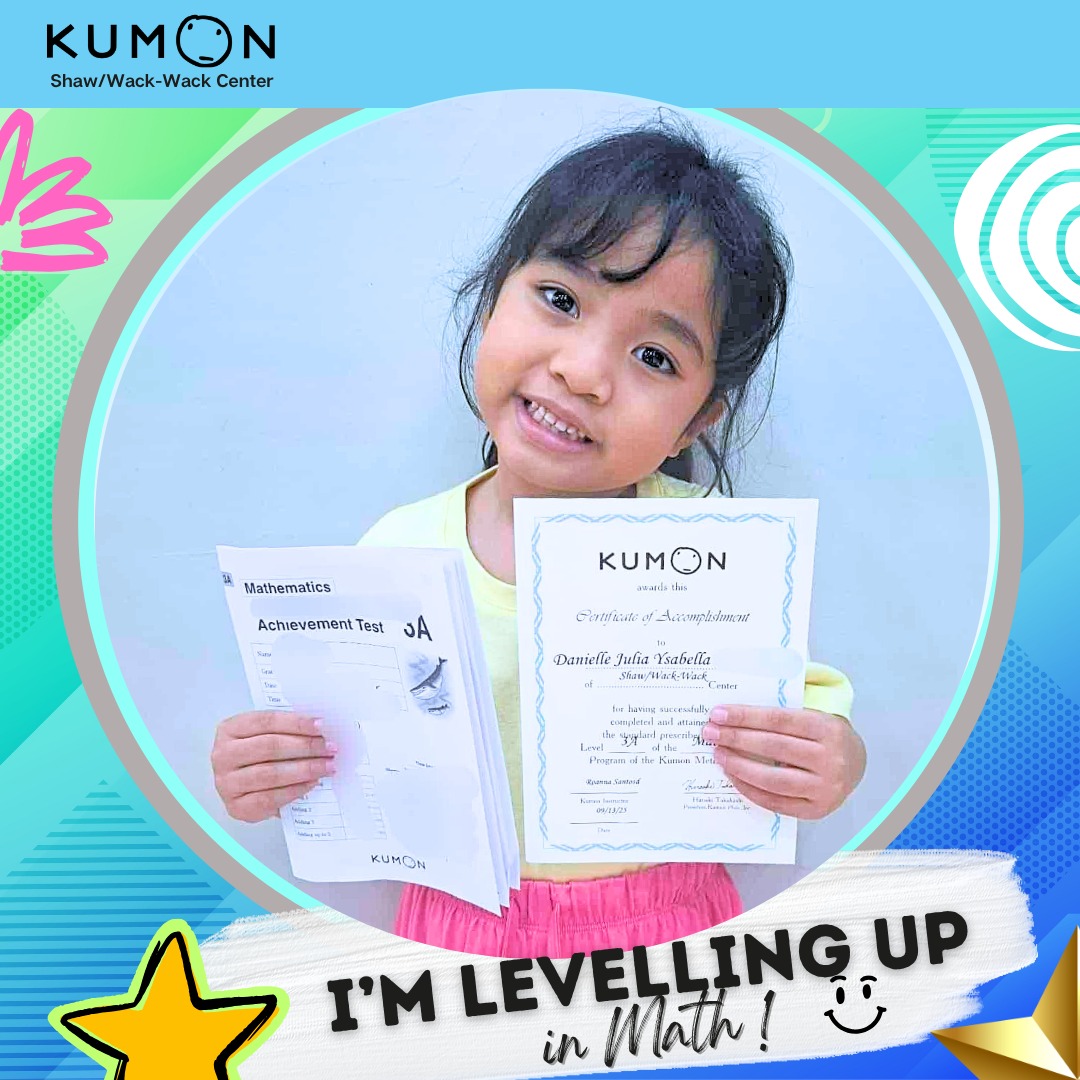 Kumon - Congratulations, DANNY, for finishing the Level 3A Math ...
