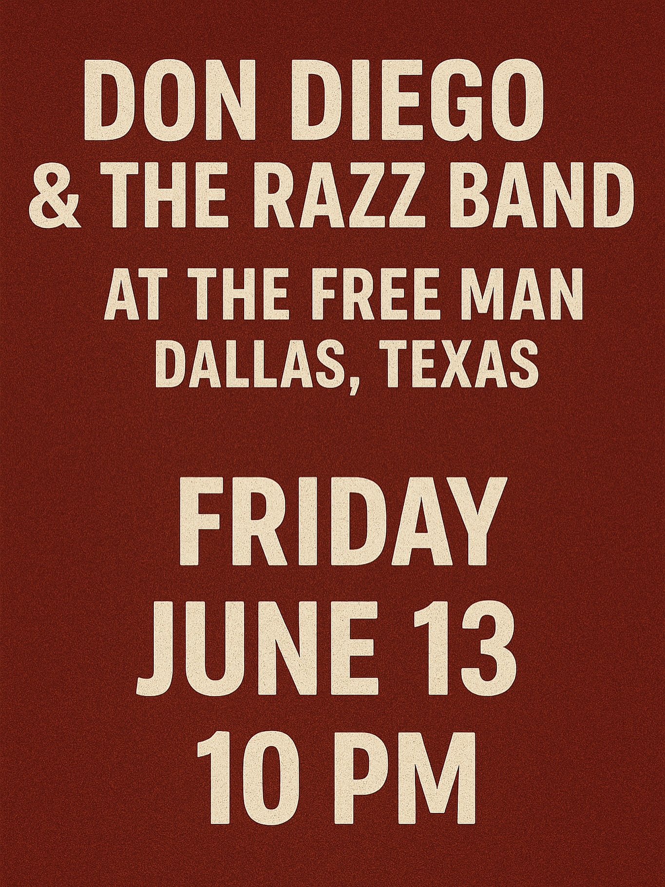 Don - 🚨 Schedule Update! 🚨 Don Diego & The Razz Band will not be ...