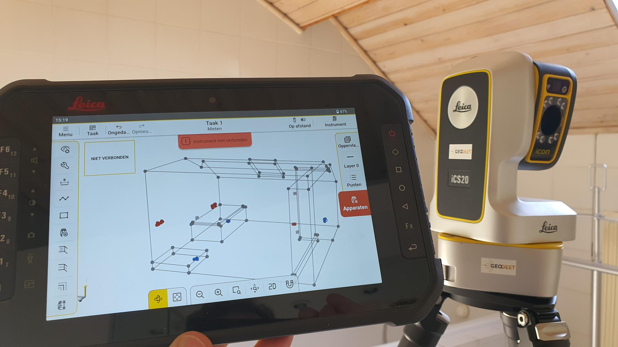Geodeet - Badkamerrenovatie in de maak! Met de Leica... | Facebook