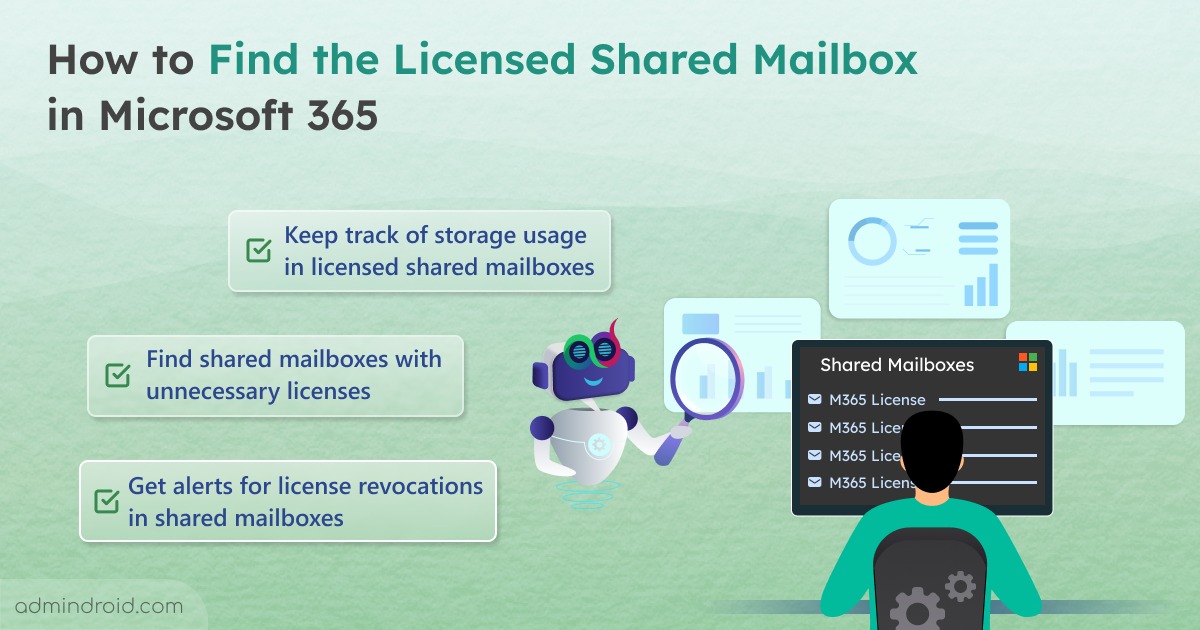 AdminDroid - 🔍How to Monitor Licensed Shared Mailboxes in... | Facebook