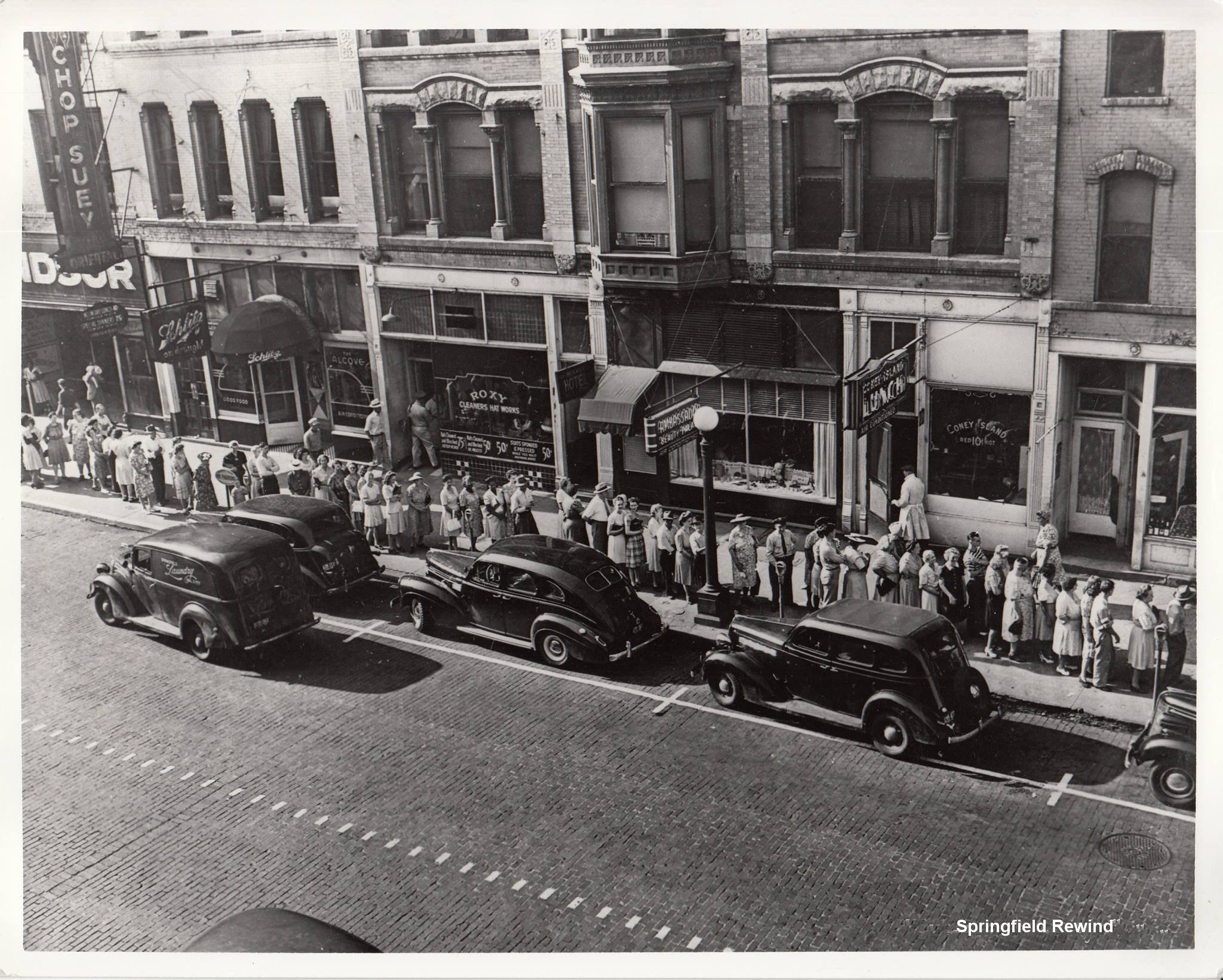 Springfield Rewind - 1st & Adams Streets looking east on July 15, 1950 ...