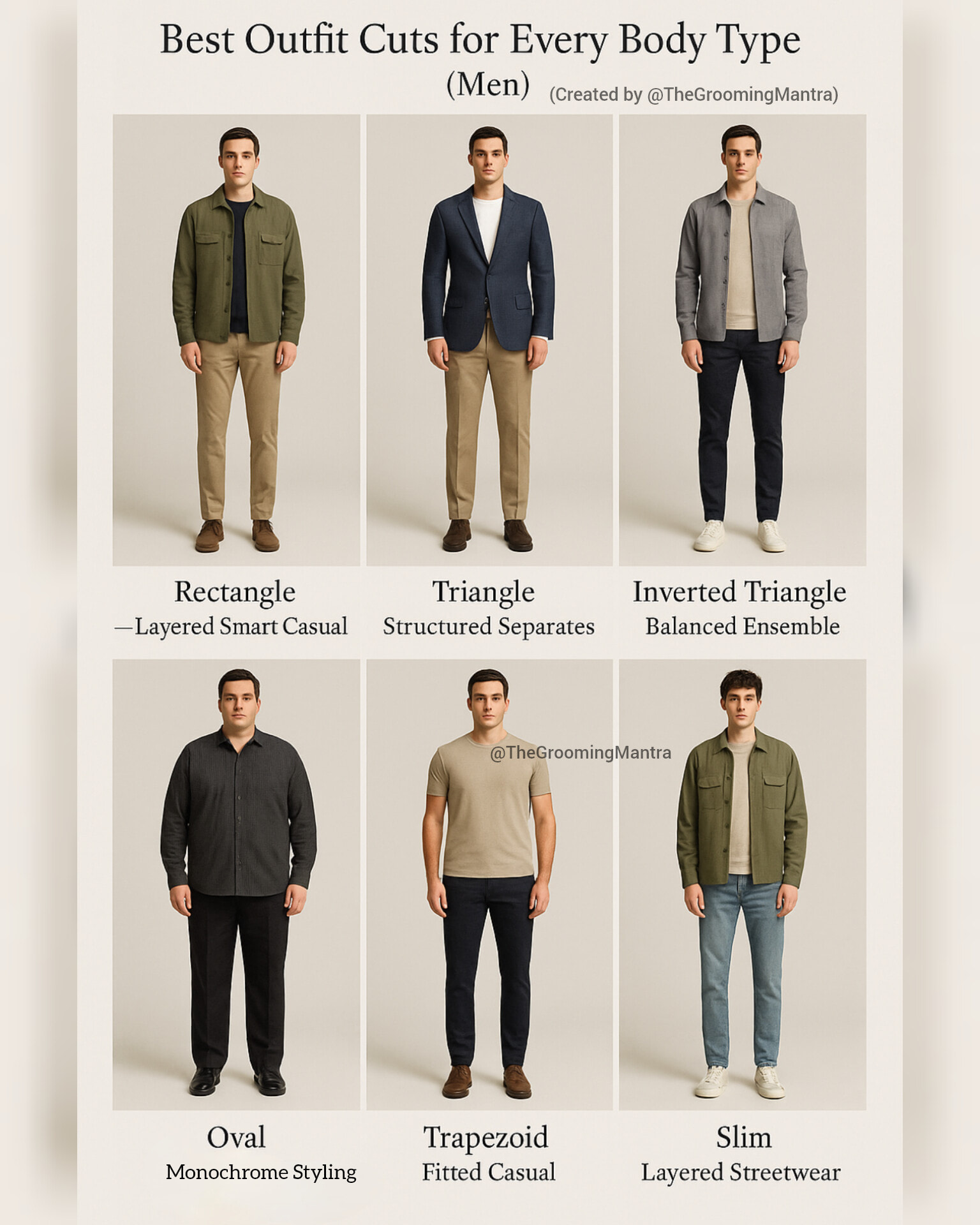 The Grooming - Not all outfits suit every body type the same way. The ...