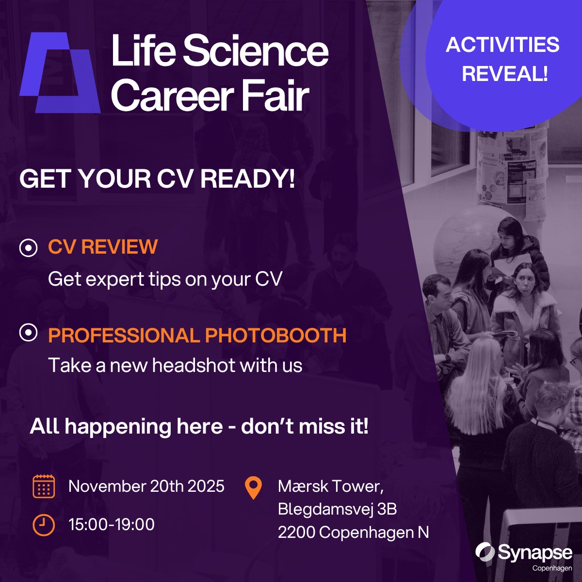 Synapse - 💼 Get your CV ready at Synapse Career Fair! Want to make a ...
