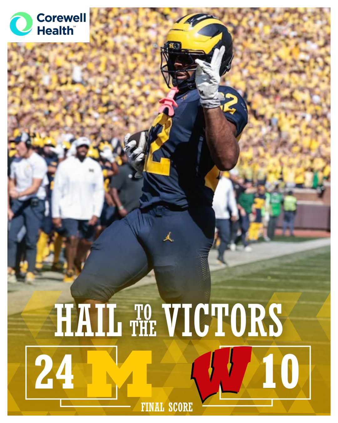 MLive.com - Wolverines improve to 4-1 with win over Wisconsin! | Facebook