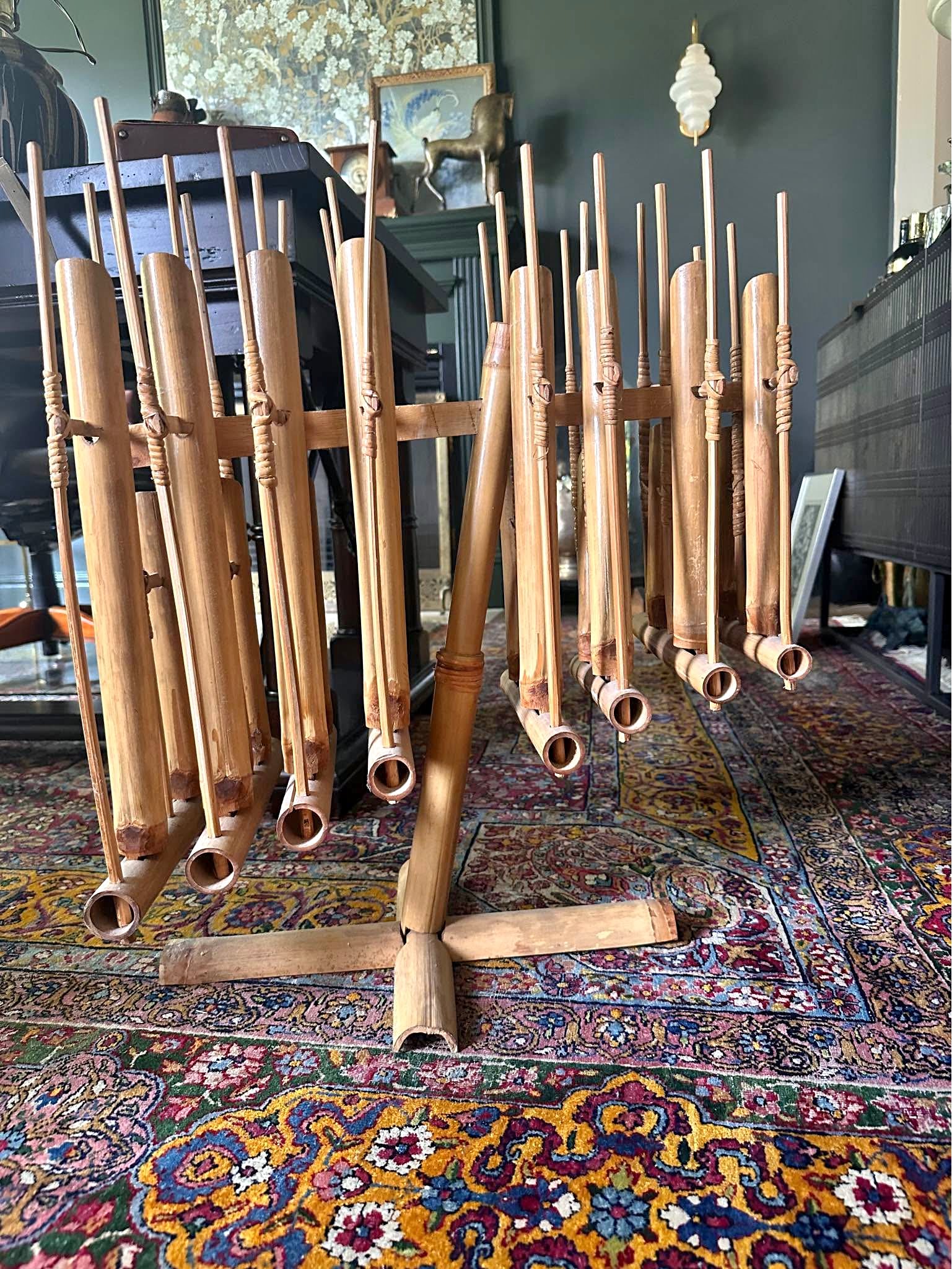 Bamboo Angklung Musical Instrument - Percussion Instruments - Weldon ...
