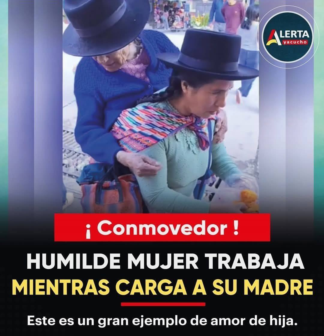 ABC - ((🔴)) | HUMILDE MUJER CARGA EN SU ESPALDA A SU MADRE MIENTRAS ...