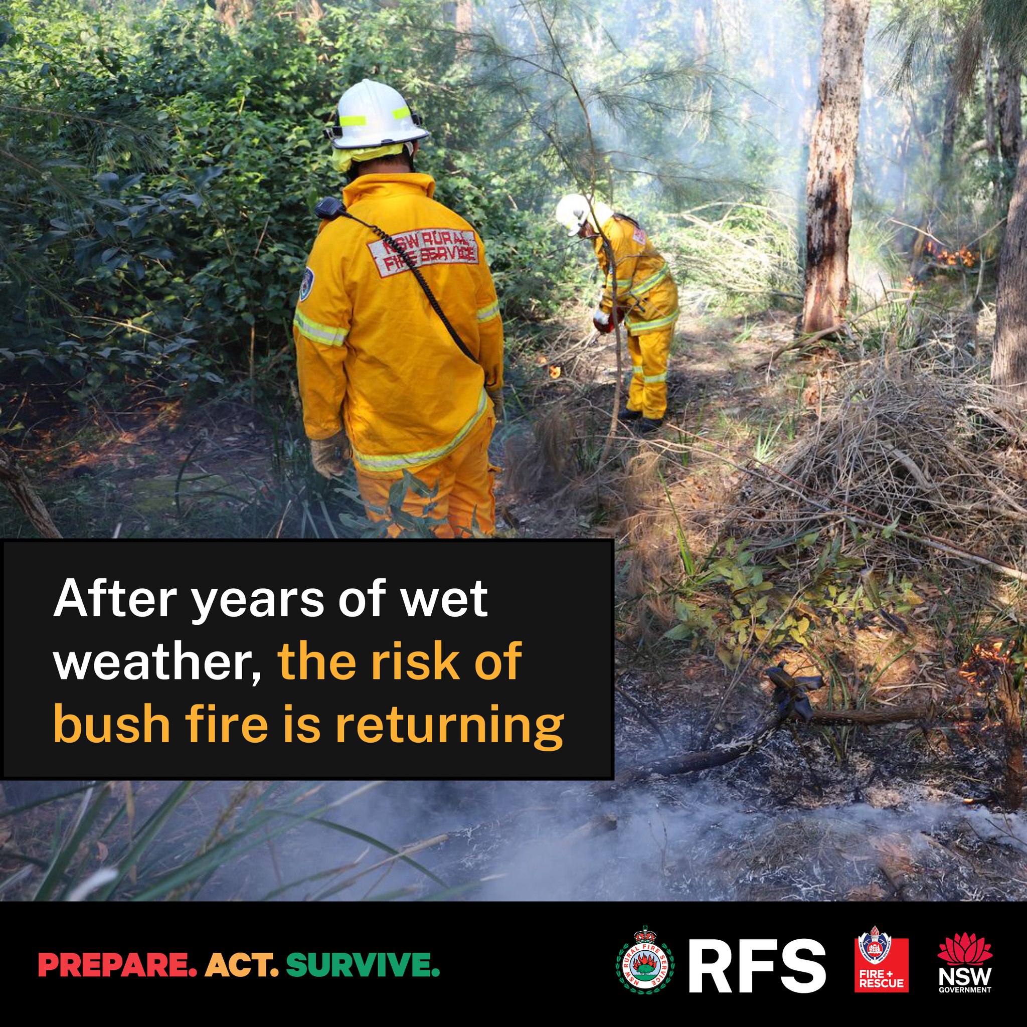 The risk of... - NSW Rural Fire Service Tamworth District | Facebook