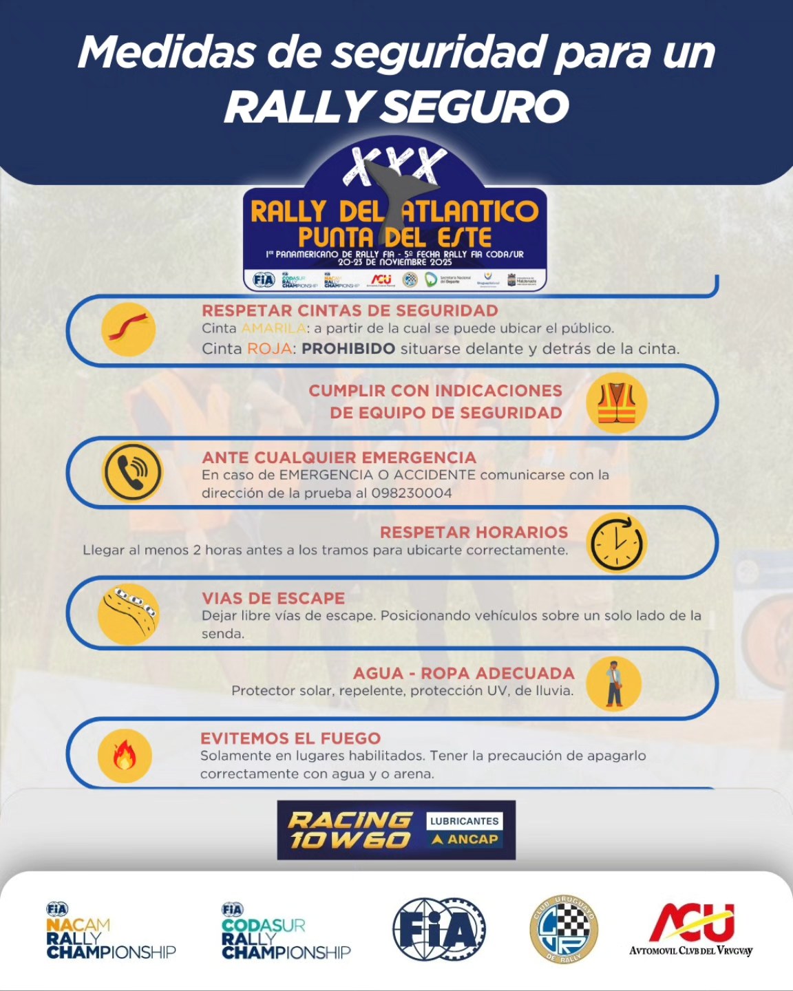 Club - 🔧🏁 La seguridad siempre primero. Estas son algunas de las ...