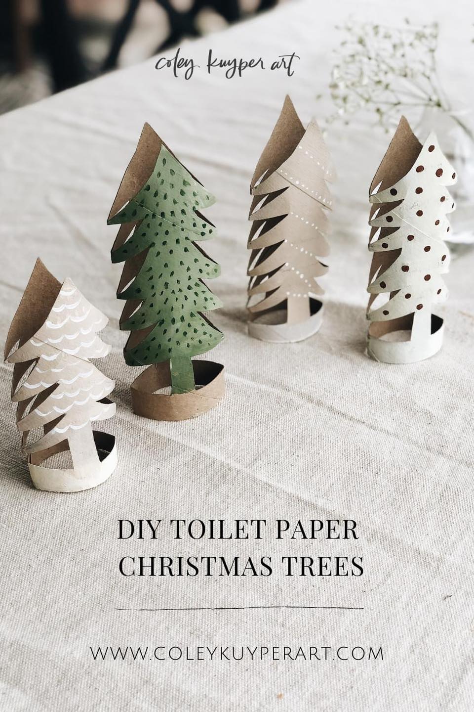 The Keeper - TOILET ROLL TREES - love these! https://coleykuyperart.com ...