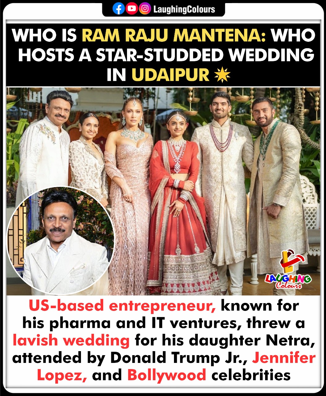 Laughing - Star wedding in Udaipur #Udaipur #CelebrityWedding # ...