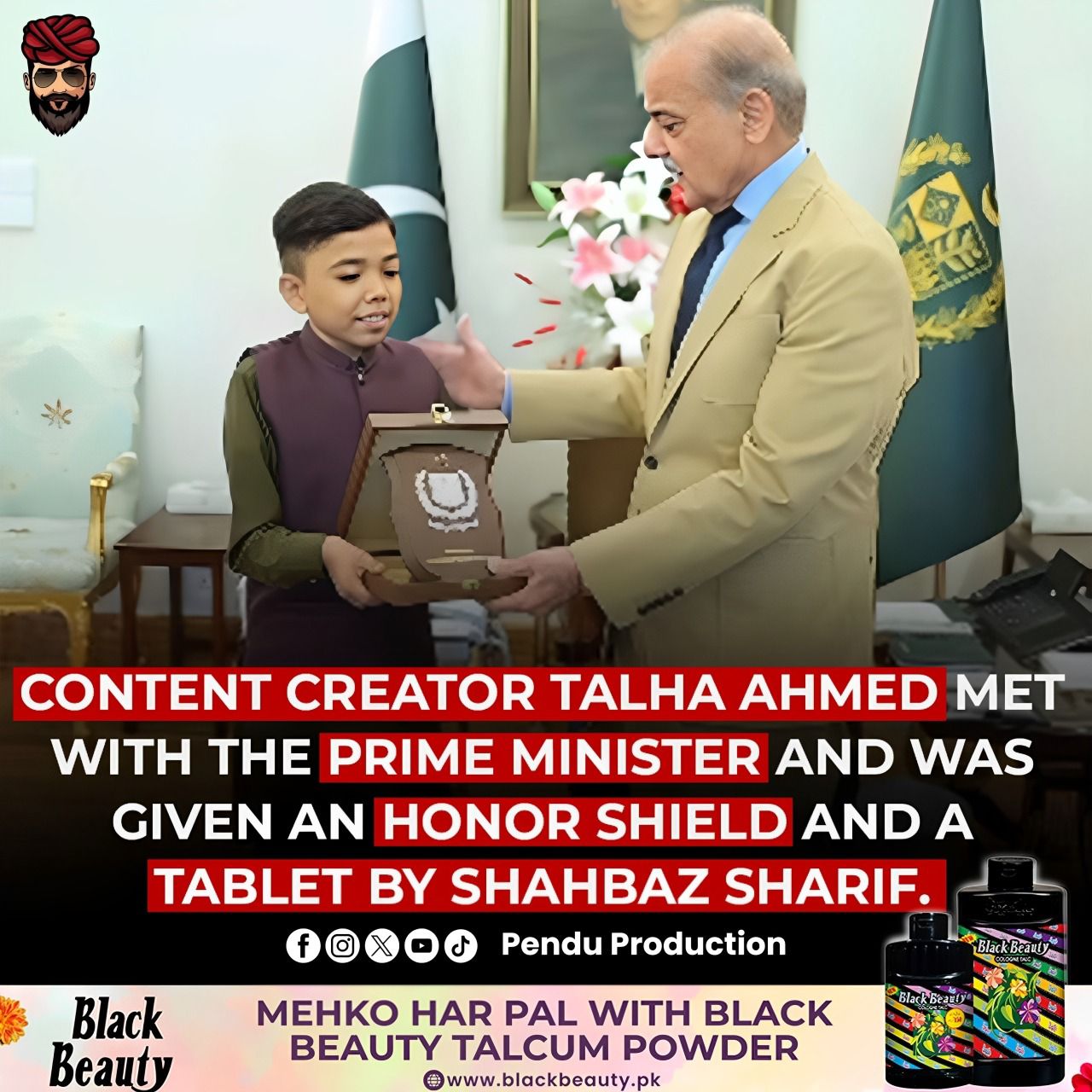 Pendu - Talha Ahmed, a content creator from Pakistan, met Prime ...