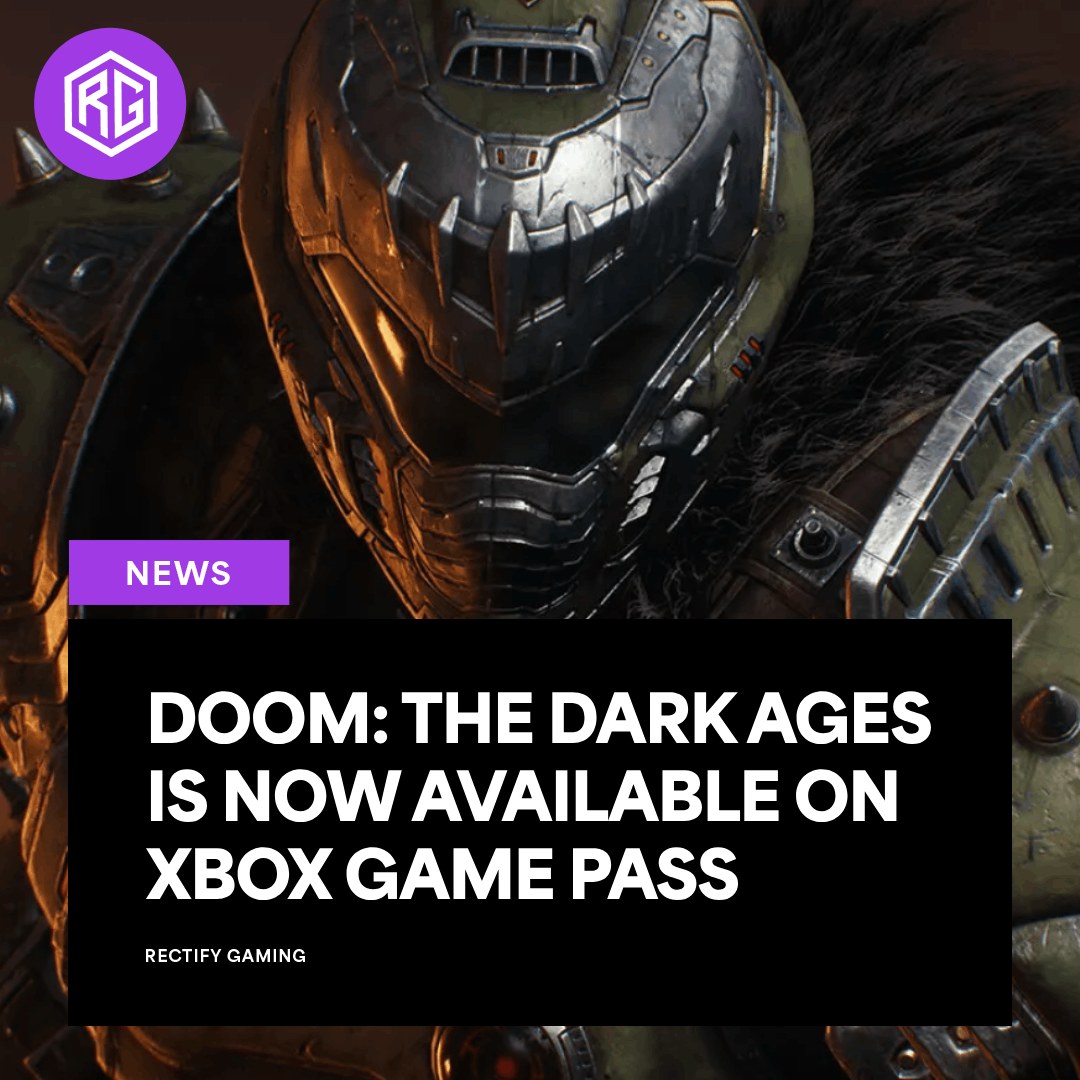 Rectify - DOOM: The Dark Ages is available to play on Xbox Game Pass ...