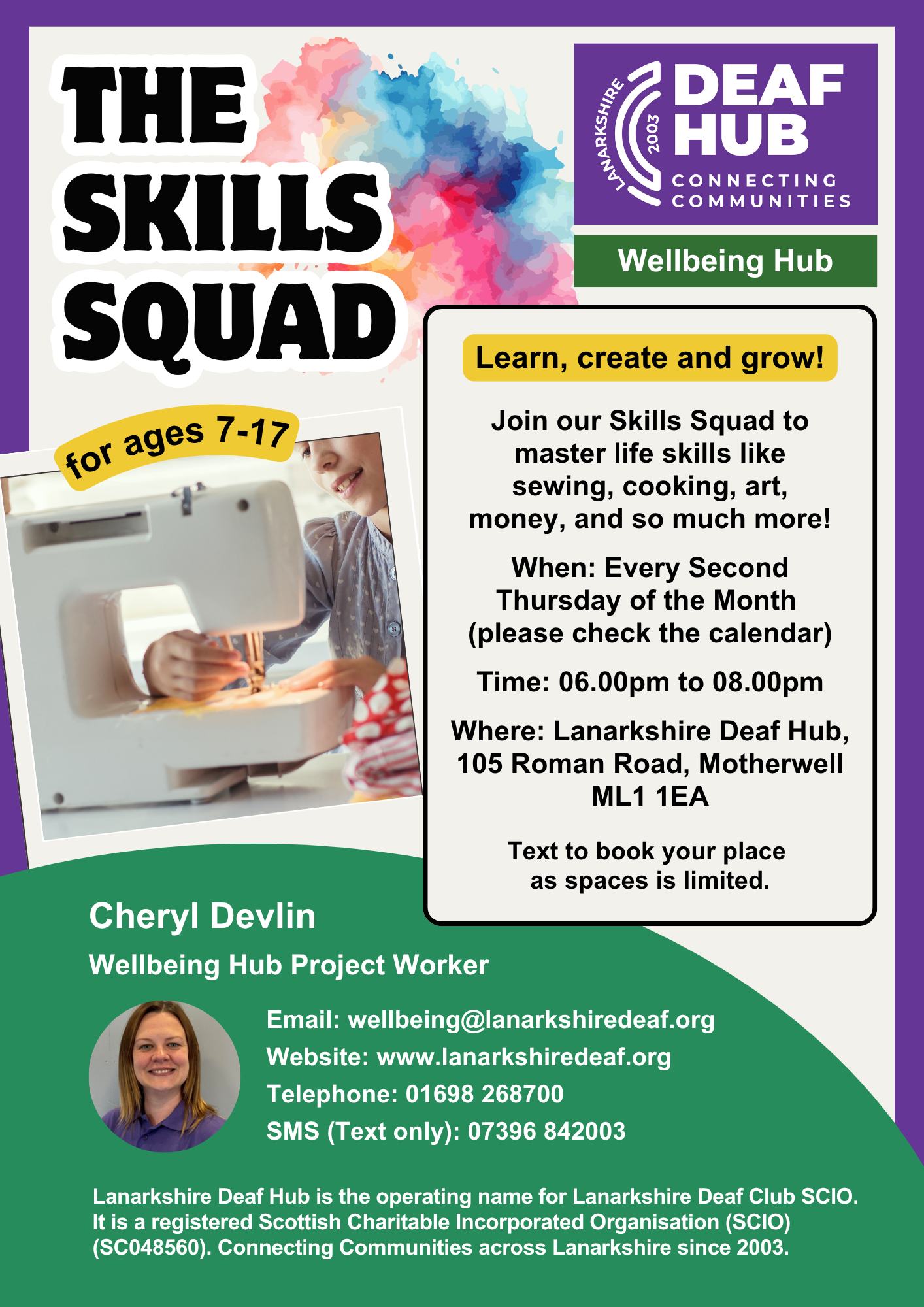 ** REMINDER ** THE SKILLS SQUAD... - Lanarkshire Deaf Hub | Facebook