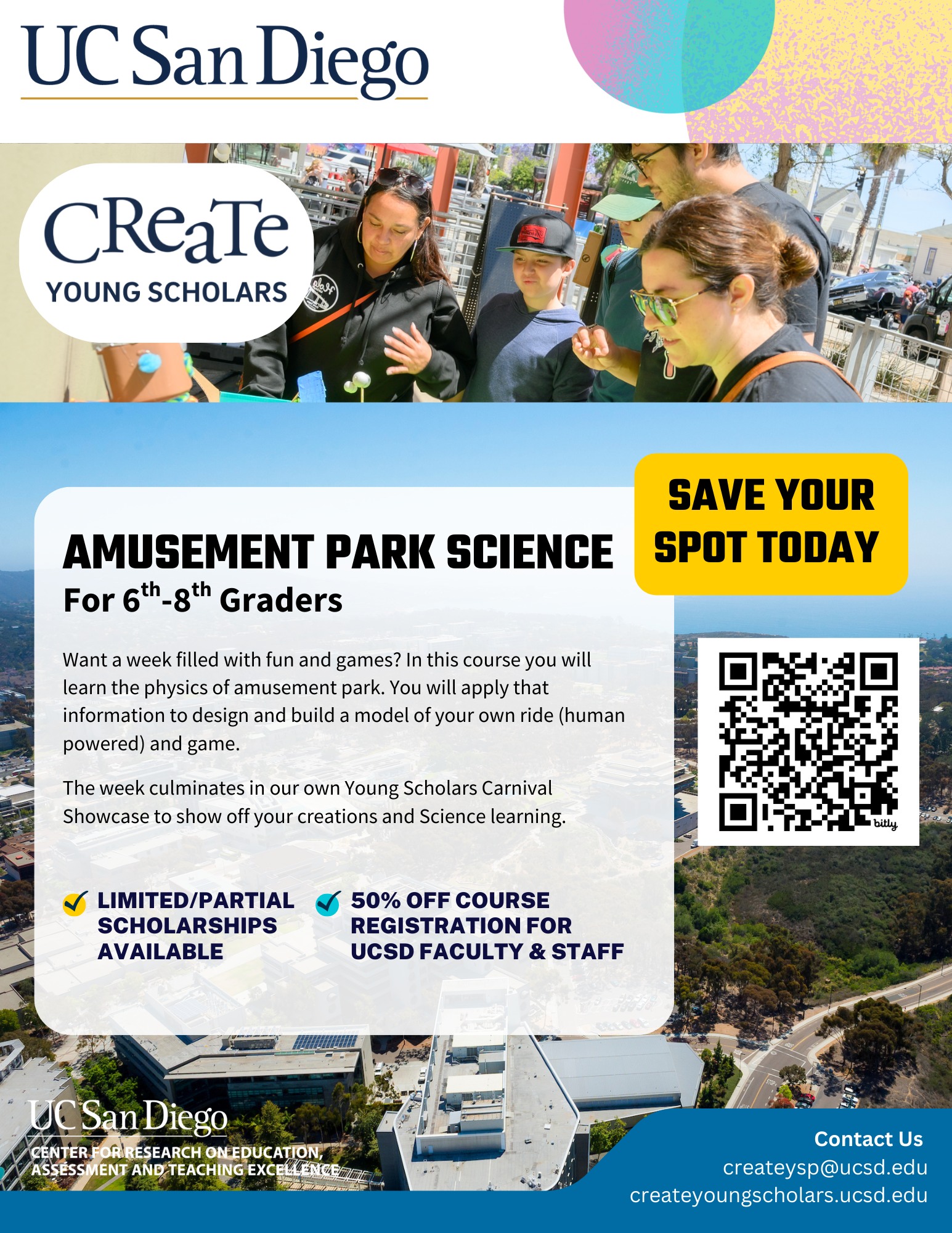 Learn the science behind the... - CREATE at UC San Diego | Facebook