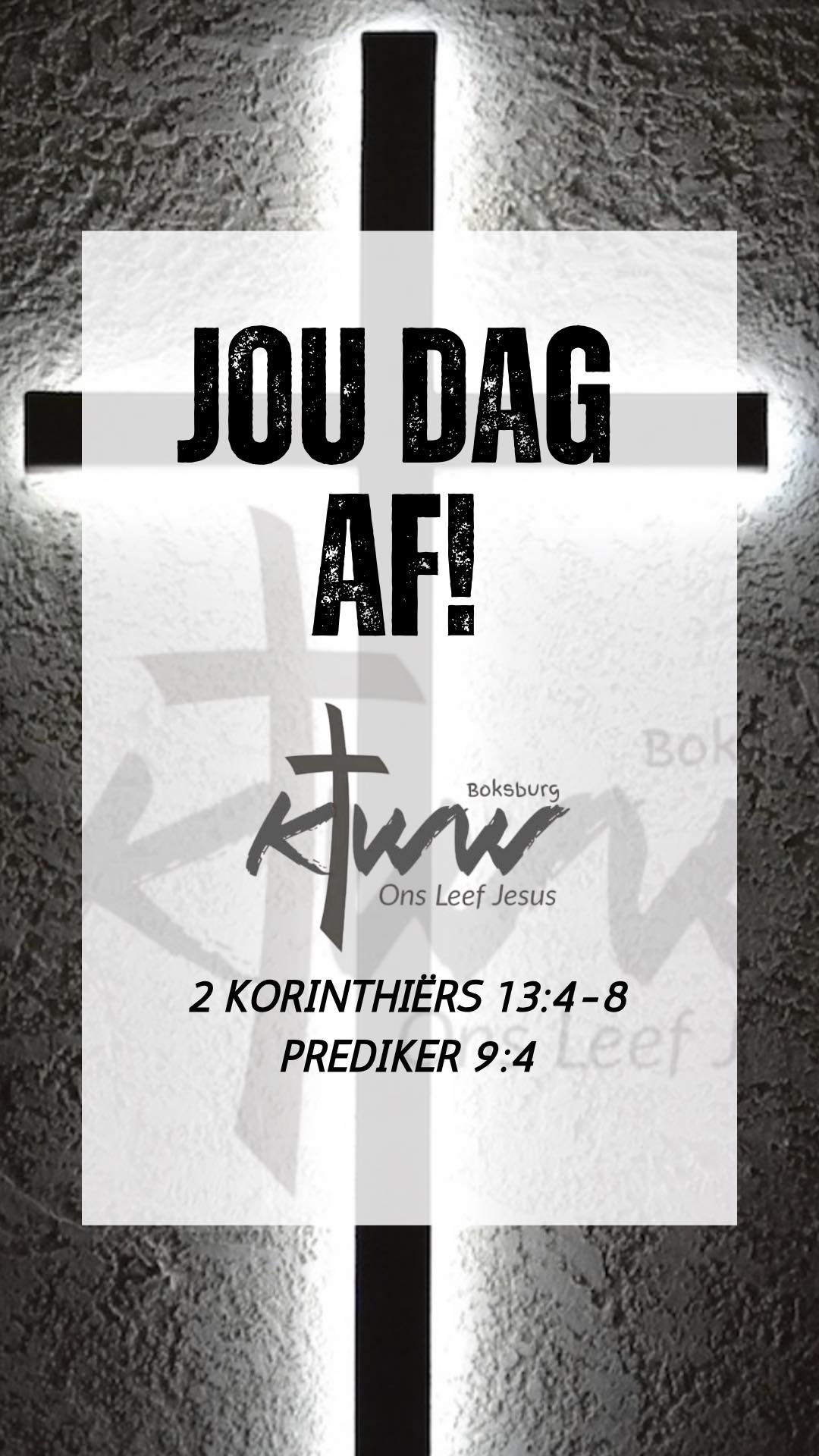 Kerk - 🌤 Jou Dag Af! Elkeen van ons het daardie dae… Dae waar jy swak ...
