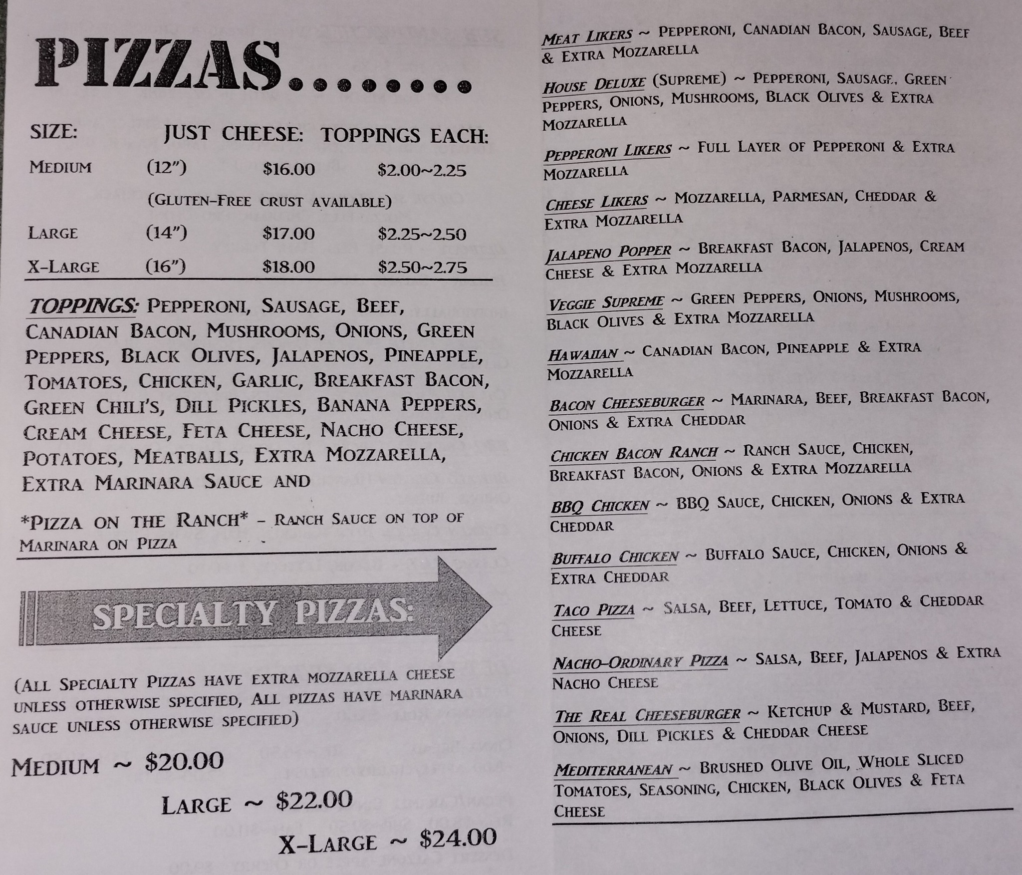 Mama Ruth's Pizza Shop | Gilcrest CO