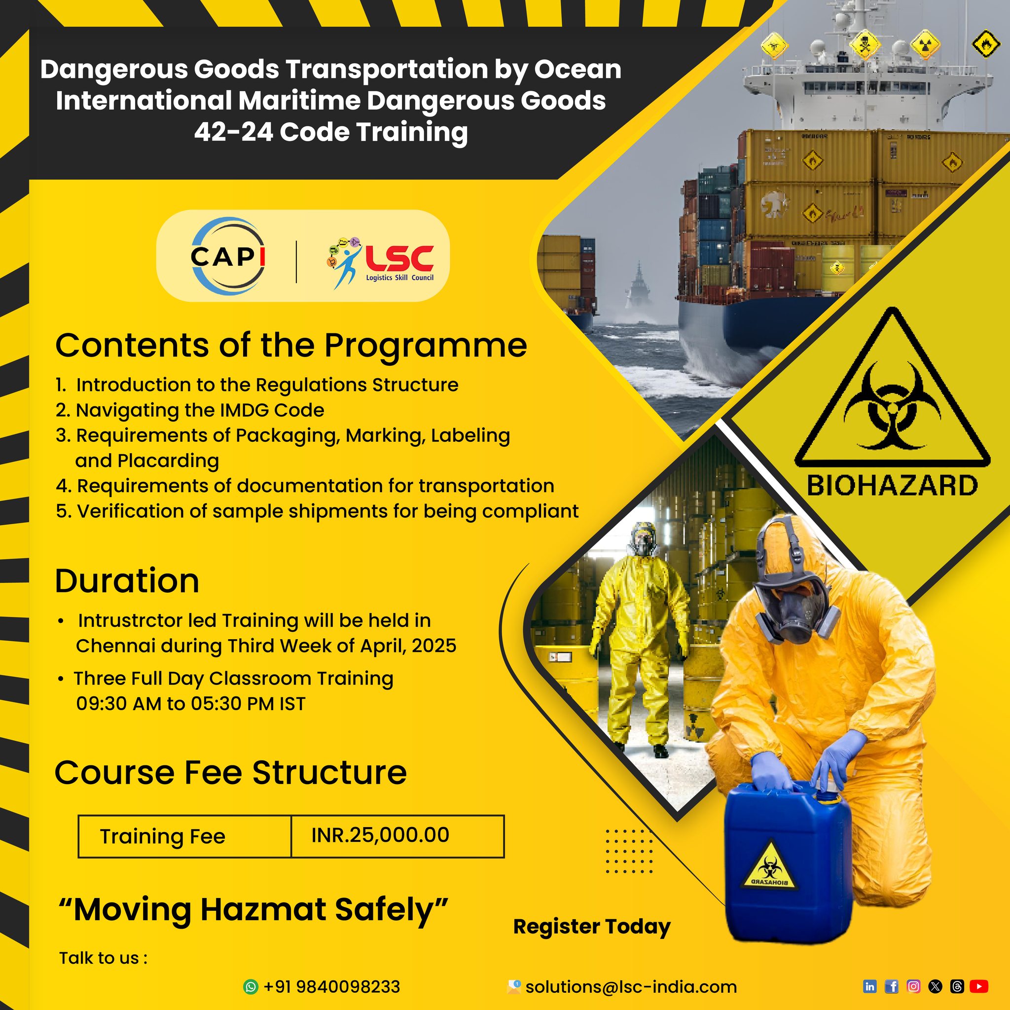 🚢 LSC Presents: Dangerous... - Logistics Sector Skill Council | Facebook
