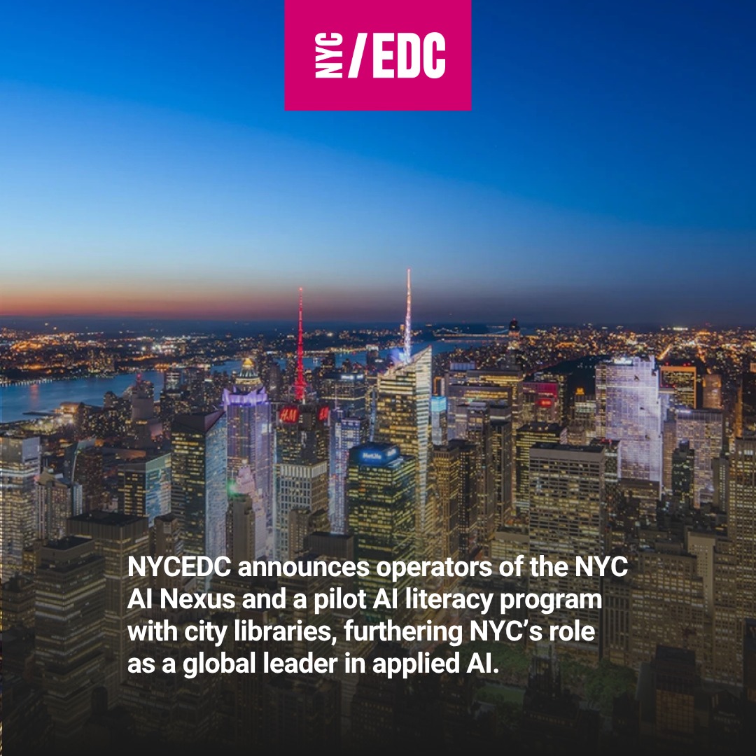 NYCEDC - As New York City solidifies its role as a global... | Facebook