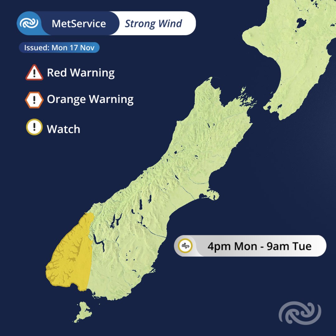 MetService New Zealand added a... - MetService New Zealand