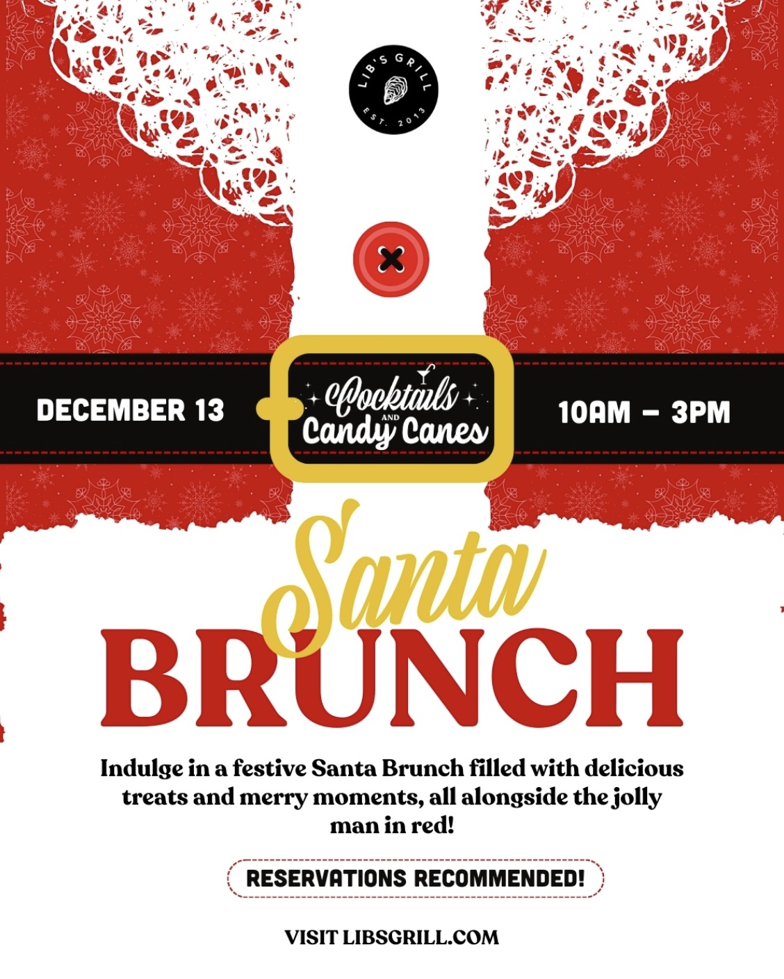 Lib's - 🎅Santa is coming to town! 🎅 Join us on December 13th for a ...