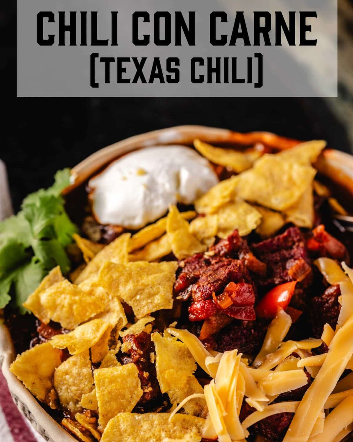 Backyard - My Chili con Carne, also known as Texas Chili, brings ...