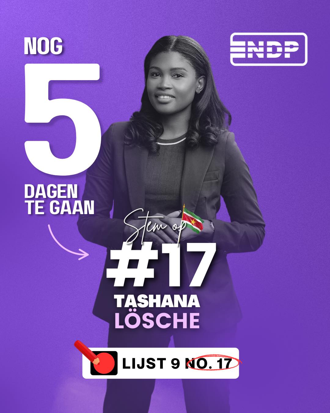 Tashana - De toekomst begint met jouw stem! 💪🏾 Stem op kracht, visie en ...