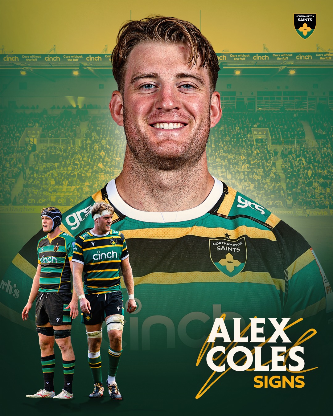 Northampton - We are delighted to confirm that England forward Alex ...