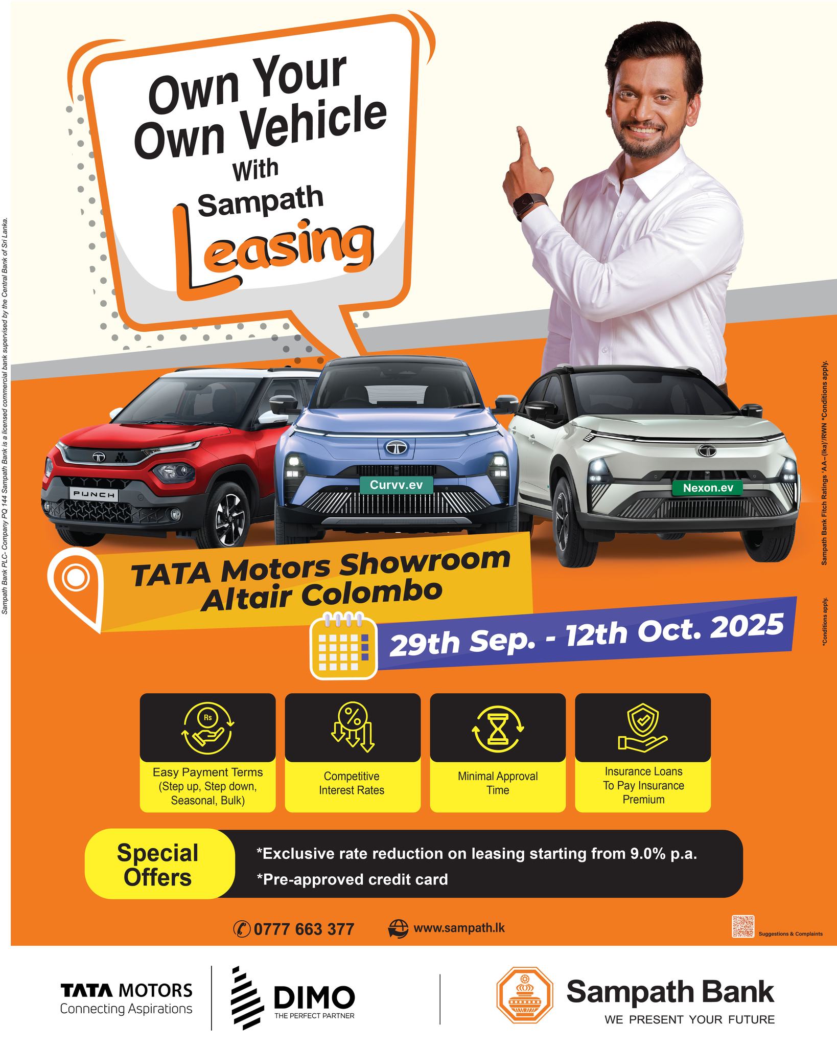 Sampath - Drive your dream Vehicle with Sampath Leasing! Visit the TATA ...