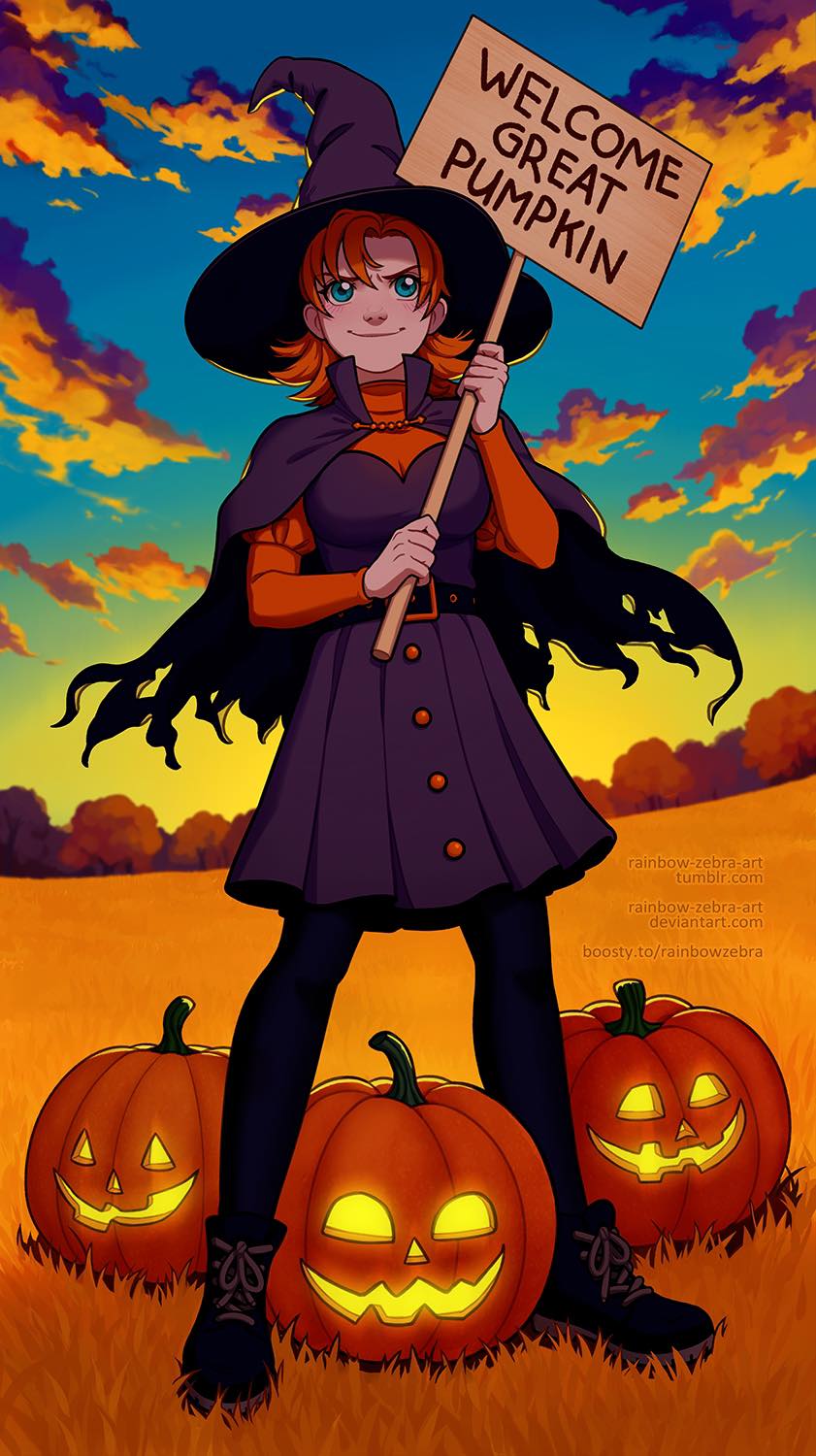 RWBY - Nora looks very cute as a witch. And she’s welcoming the Great ...