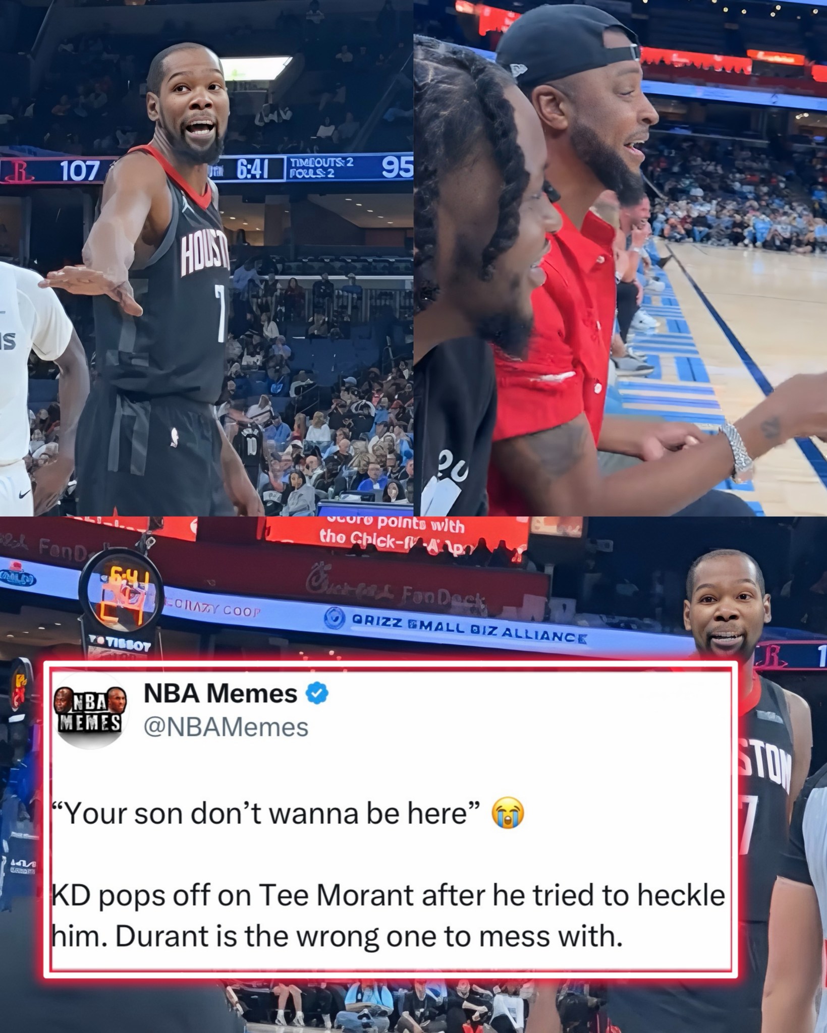 NBA Memes - KD’s explosive rant on Tee Morant for trying... | Facebook