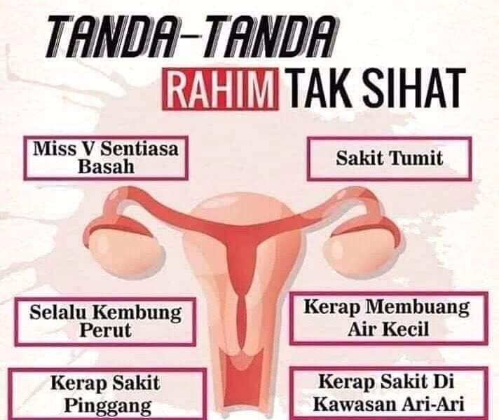 Eirasyahirah Onlineshop 9 Tanda Rahim Tidak Sihat 1 Sakit Tumit 2 Missv Sentiasa Basah 3 Selalu Kembung Perut 4 Kerap Sakit Pinggang 5 Kerap Membuang Air Kecil 6 Kerap Sakit