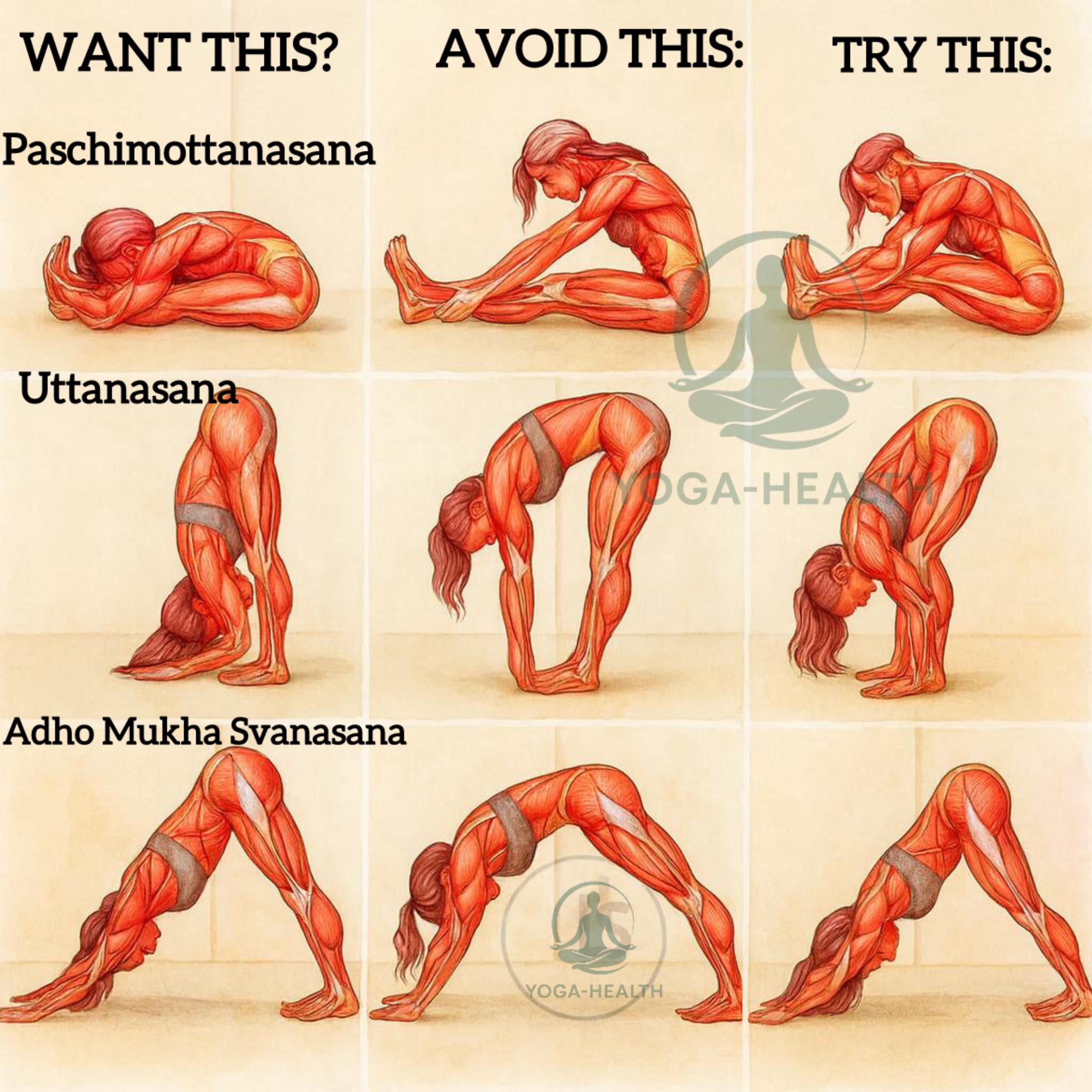 Pāda-Hastāsana (Hands-to-Feet Pose) is a classical forward bend 