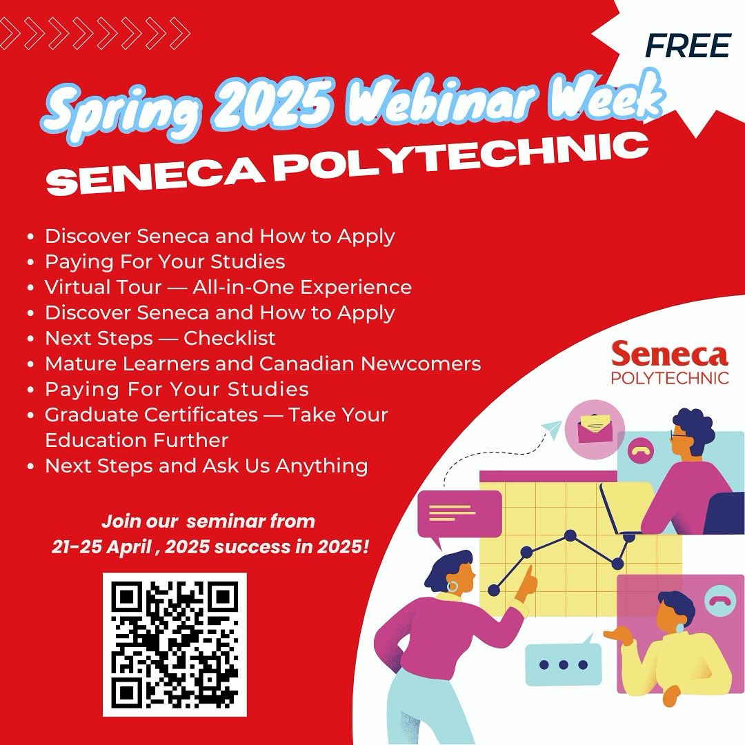 SenecaMalaysia - Seneca Polytechnic Spring 2025 Webinar... | Facebook