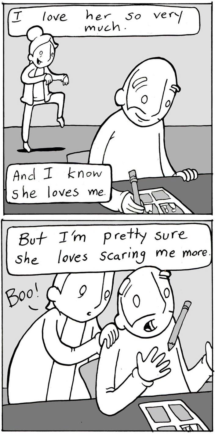 Lunarbaboon - New comic on TINYVIEW about getting scared! Please read ...